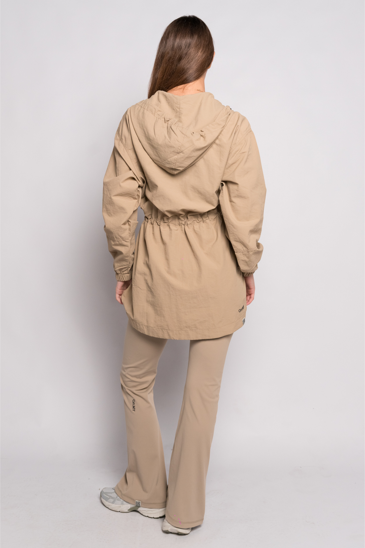 OAMY Relaxed Zip Jacket in Beige