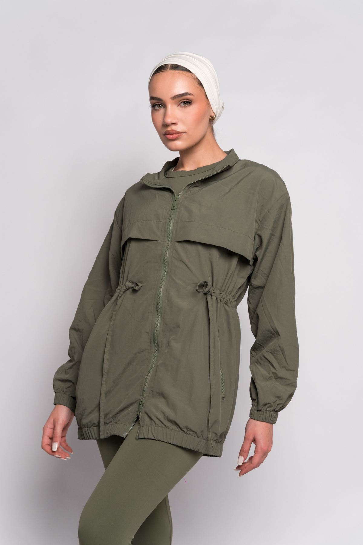 OAMY Utility Zip Jacket in Olive