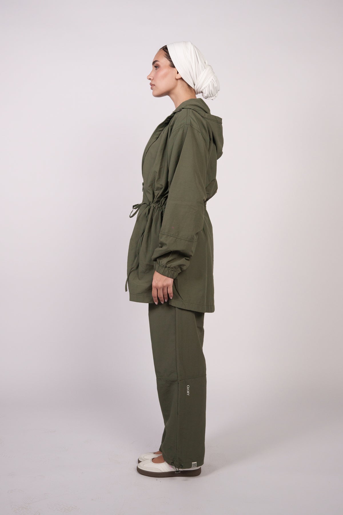 OAMY Relaxed Zip Jacket in Olive