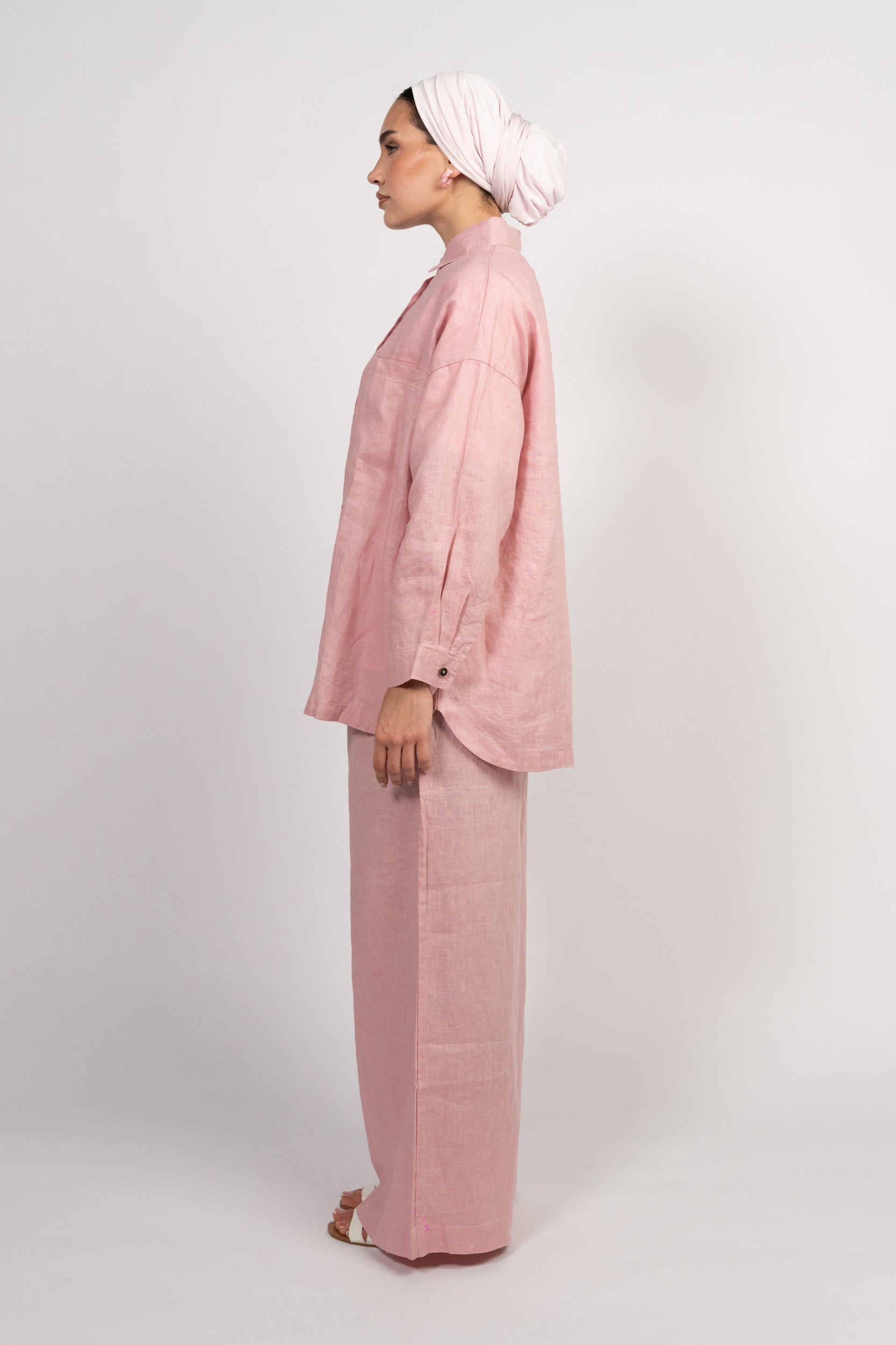 100% Linen Shirt Set