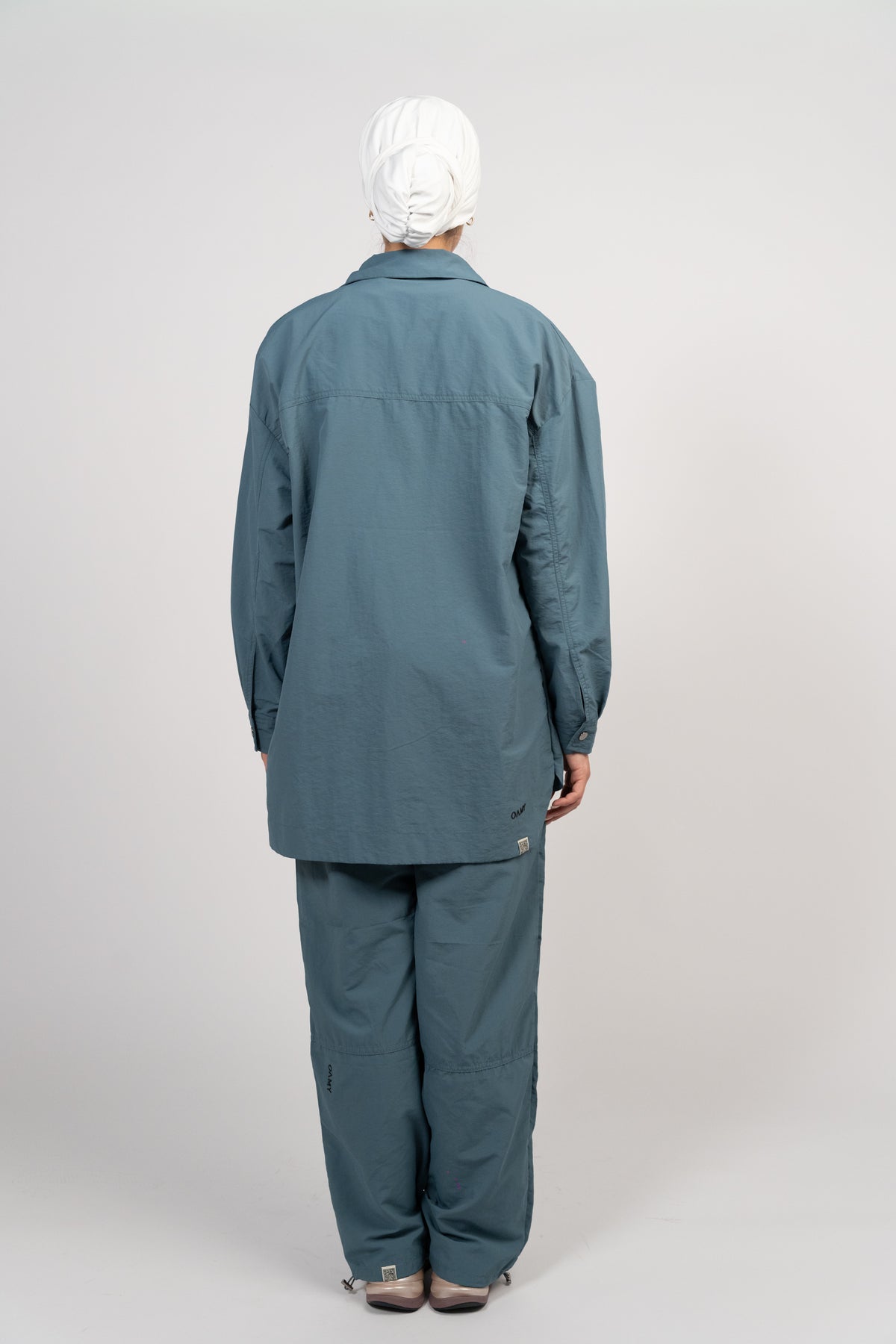OAMY Adjustable Straight Pant in Petrol