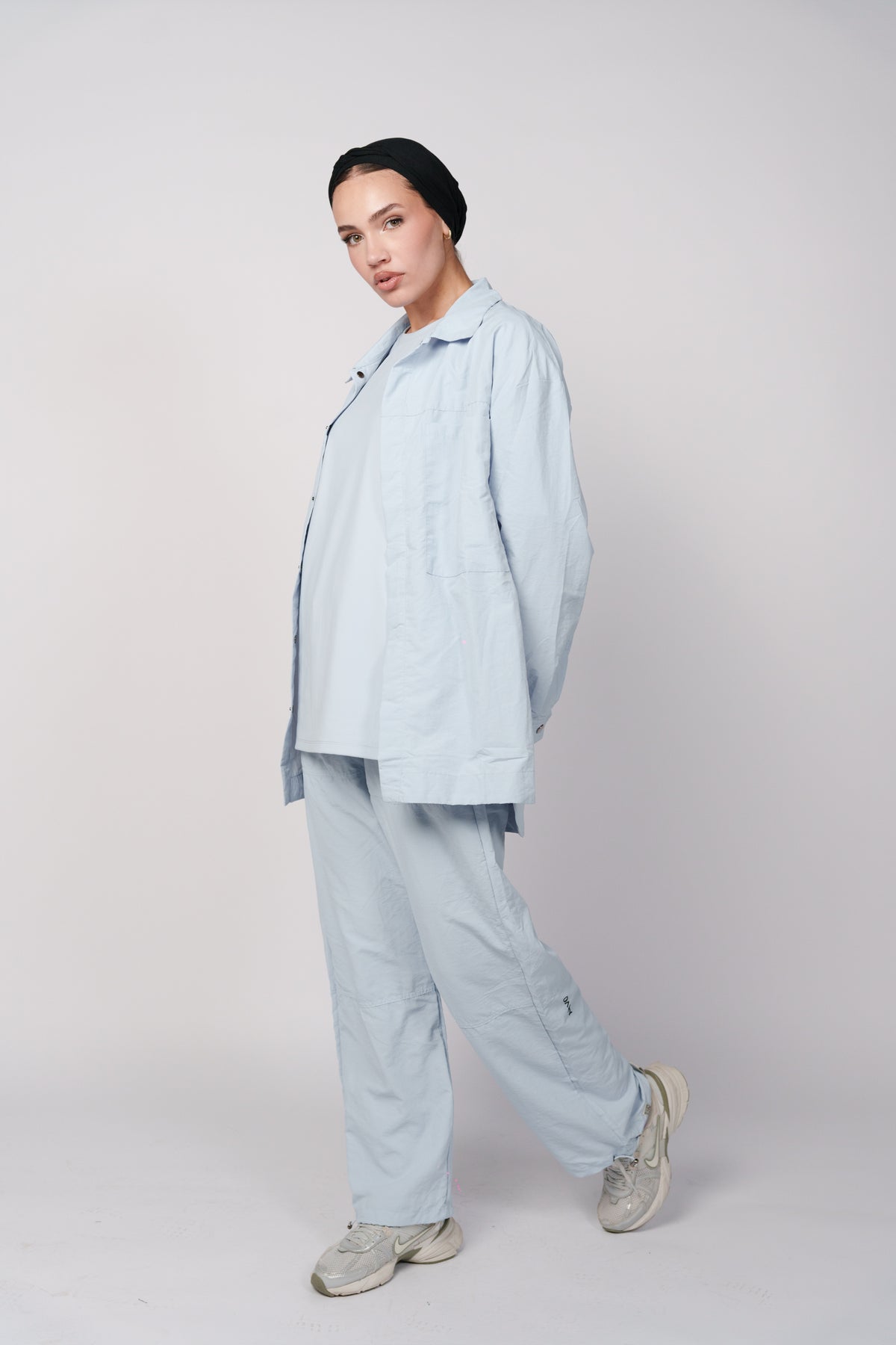 OAMY Adjustable Straight Pant in Baby Blue