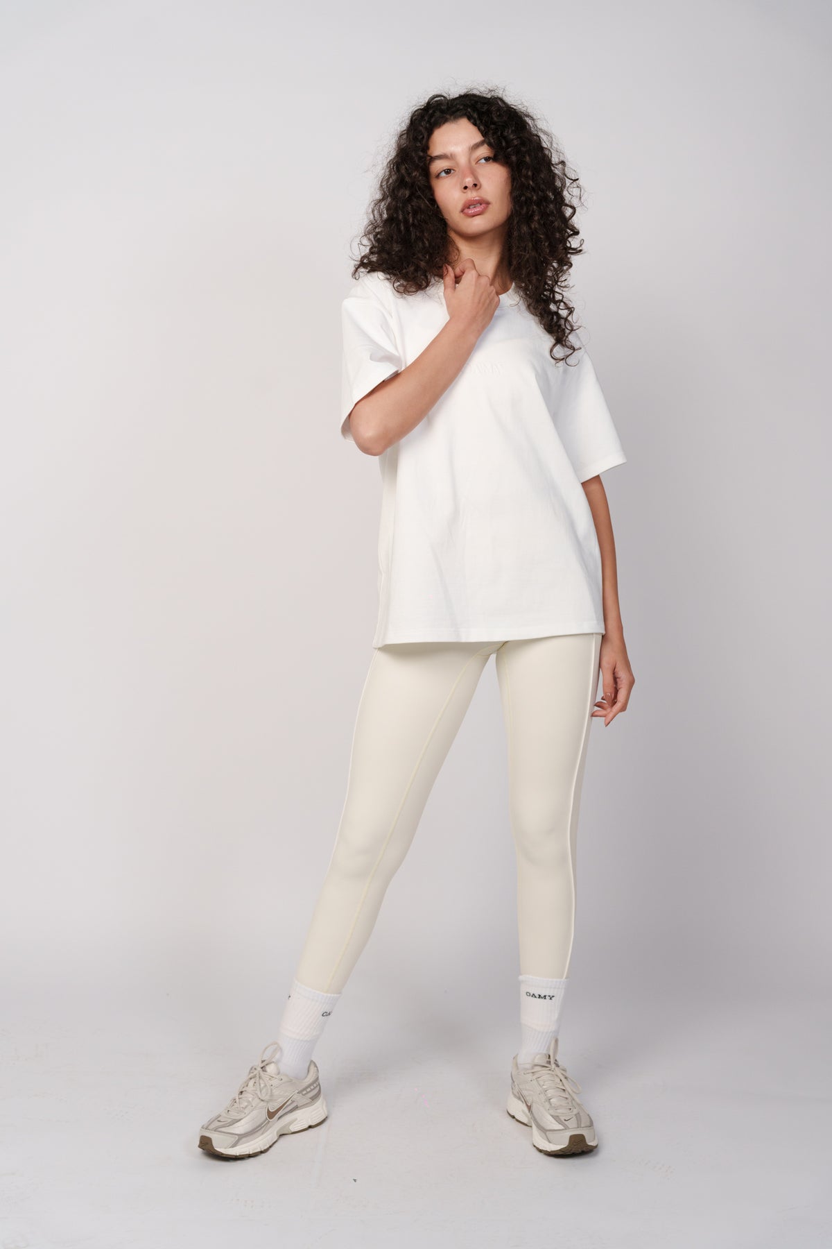 OAMY Contrast Piping Legging in Butter Yellow