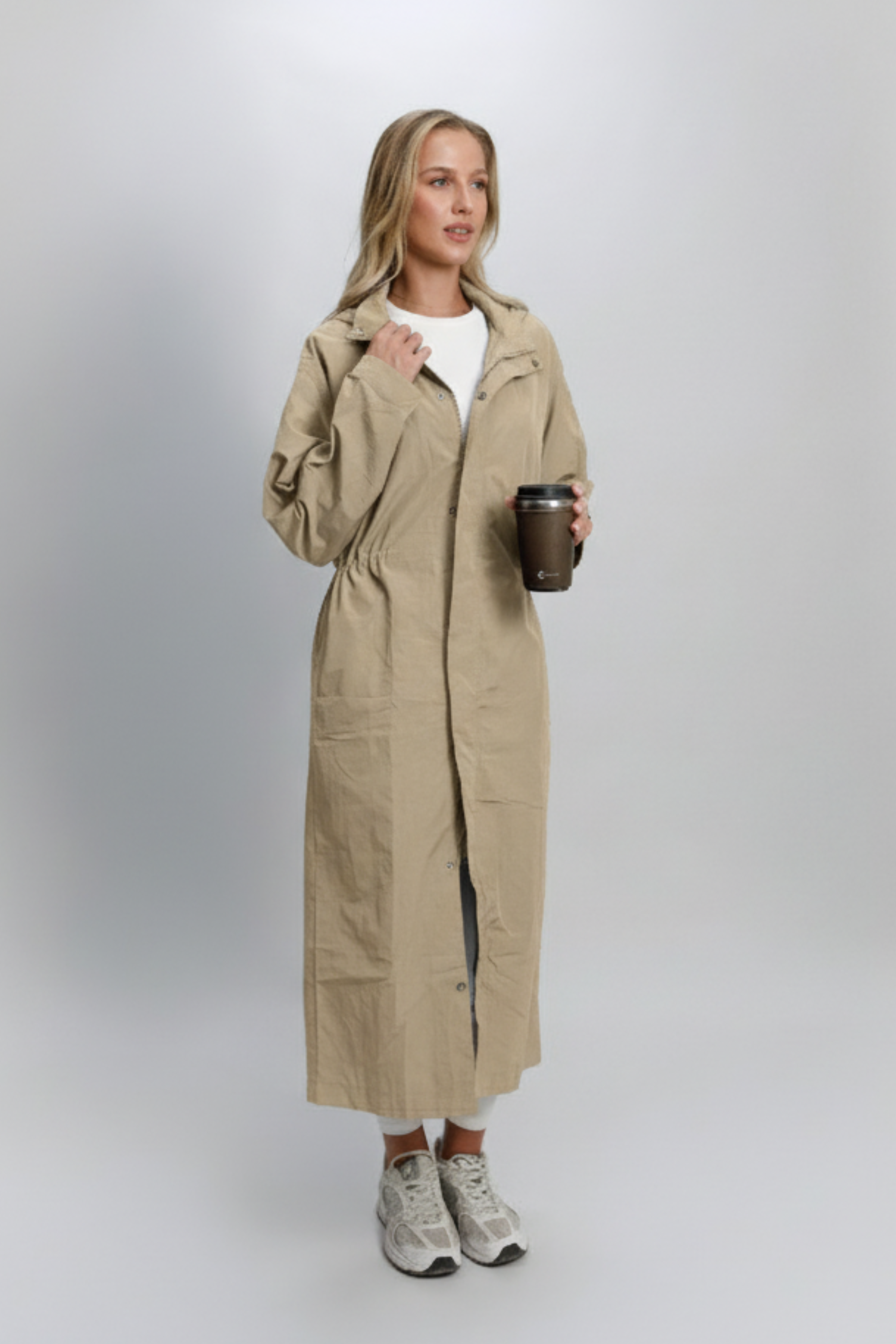 Relaxed Longline Zip Jacket