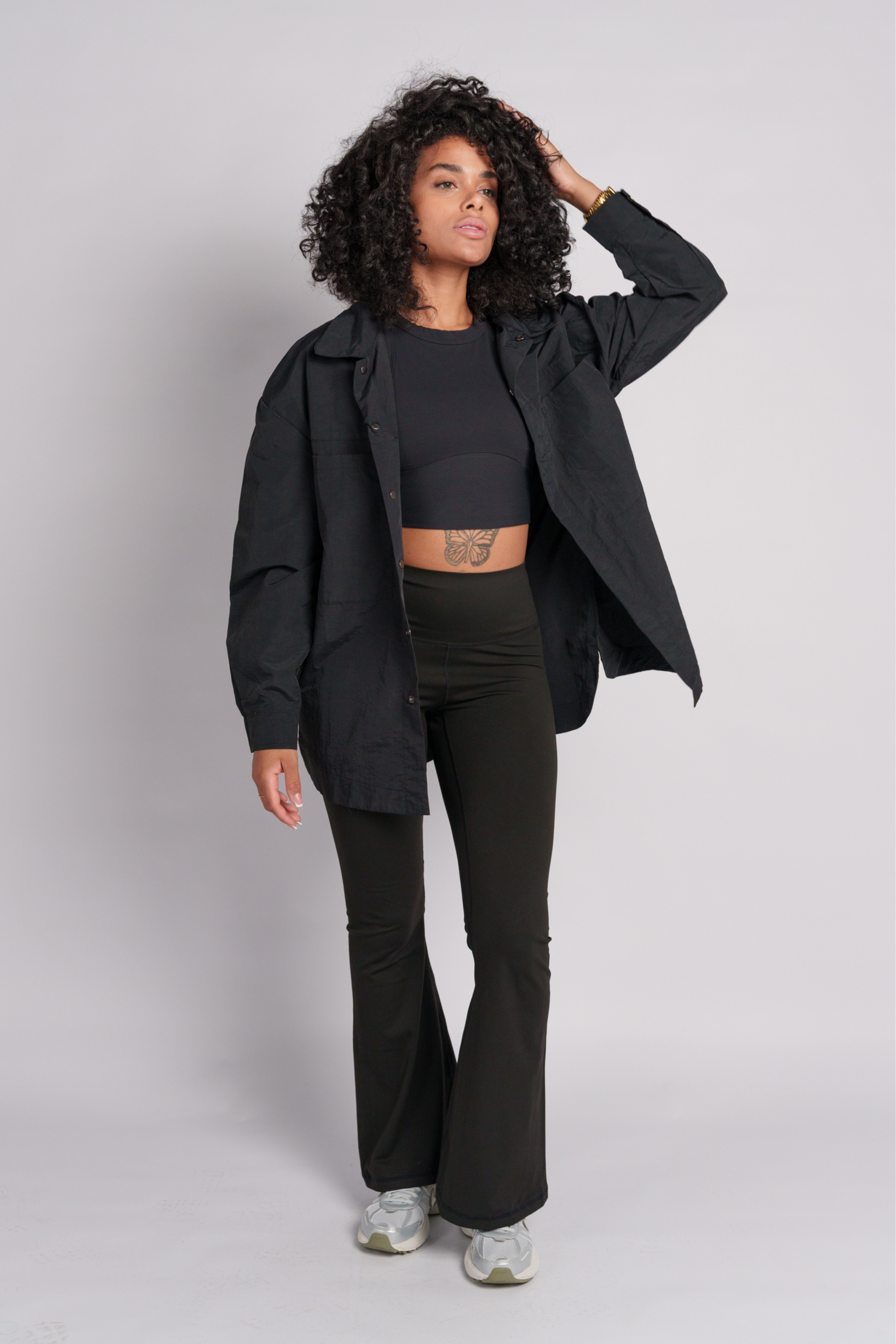 OAMY Oversized Shacket Black
