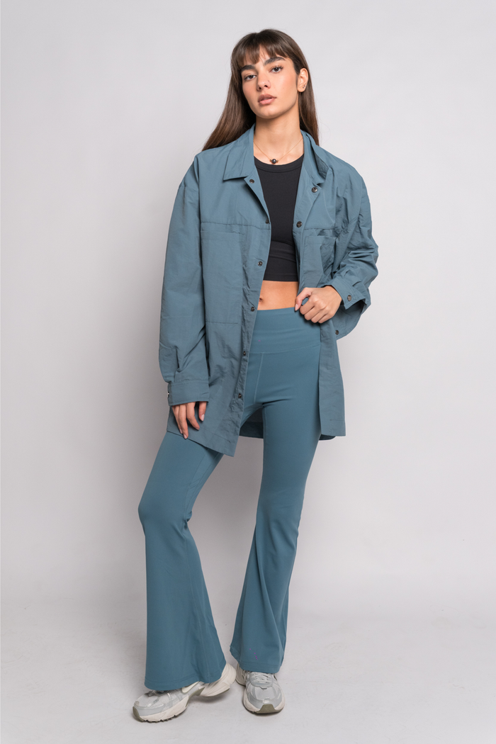 OAMY Oversized Shacket in Petrol