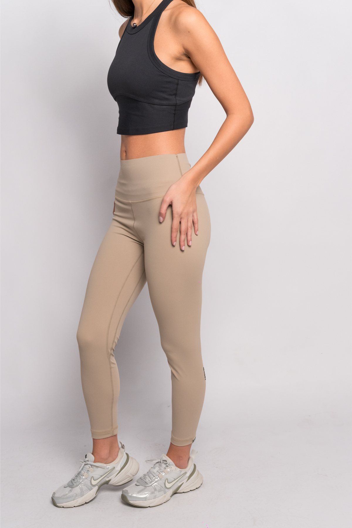OAMY Yoga High Waisted Legging in Beige