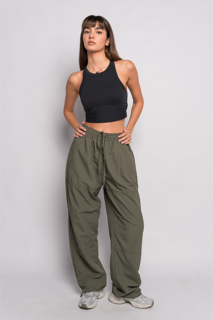 OAMY Adjustable Straight Pant in Olive