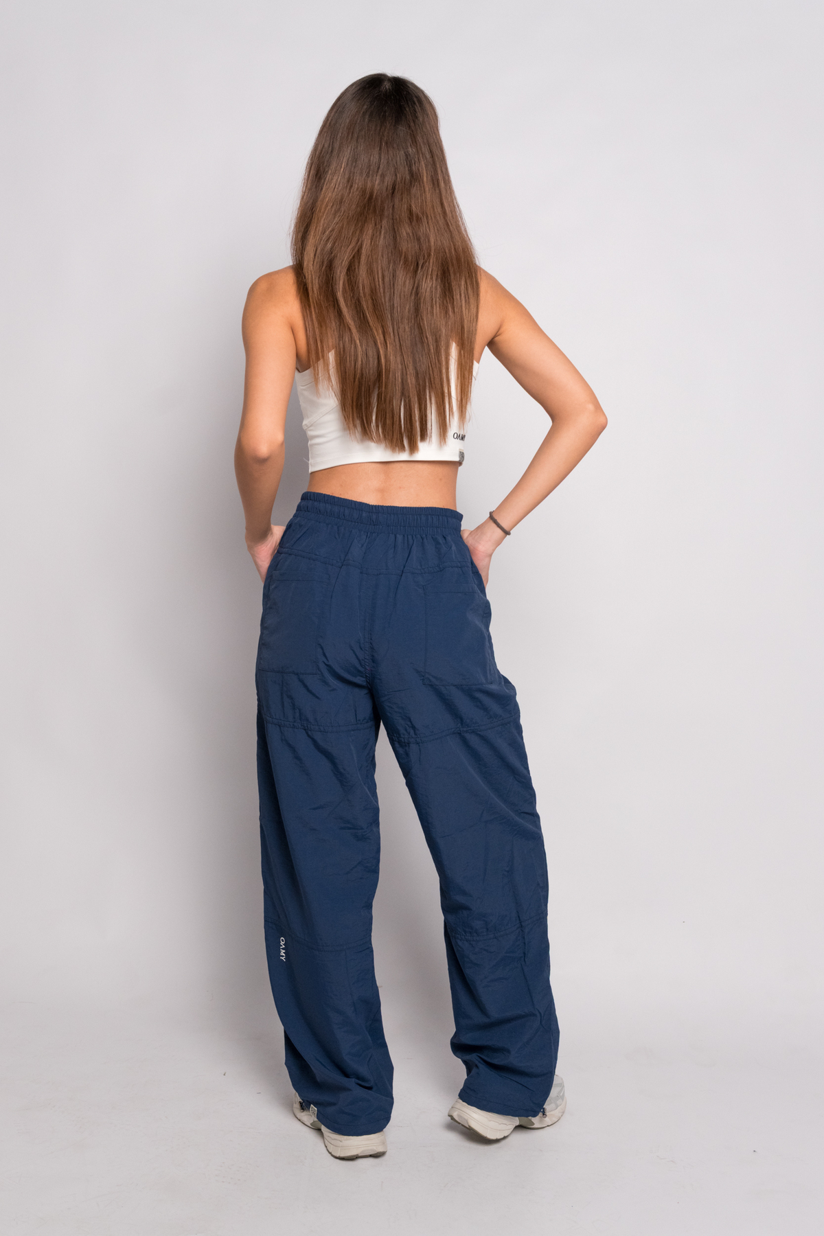 OAMY Adjustable Straight Pant in Navy