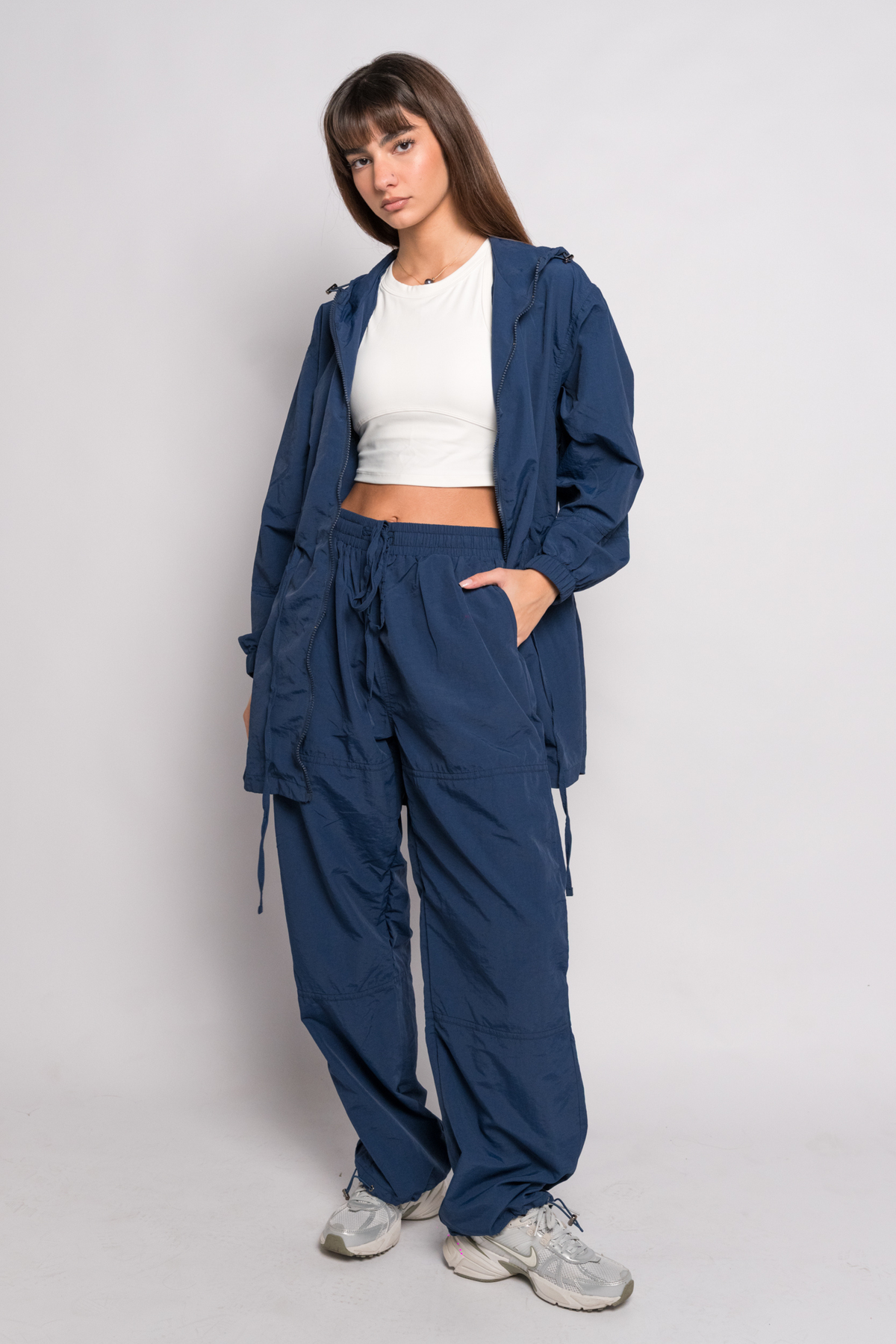 OAMY Relaxed Zip Jacket in Navy