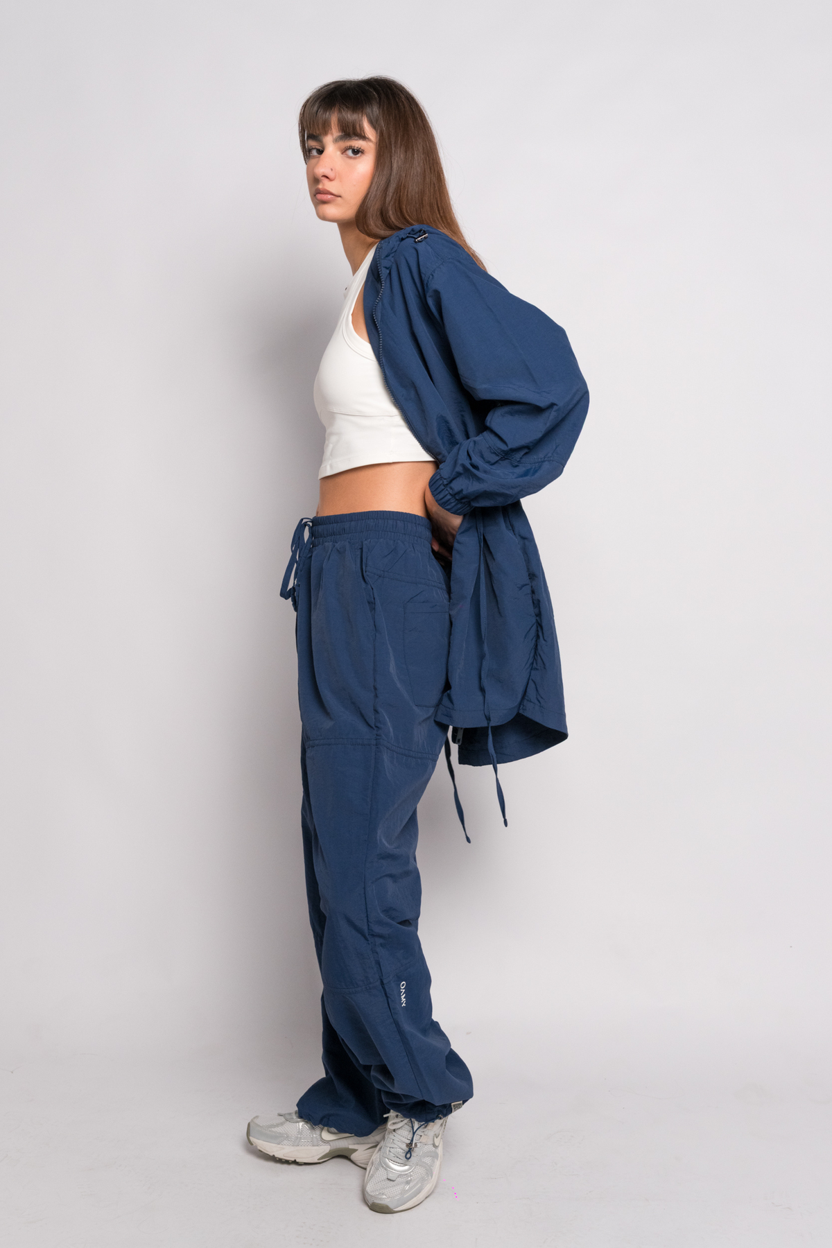 OAMY Relaxed Zip Jacket in Navy