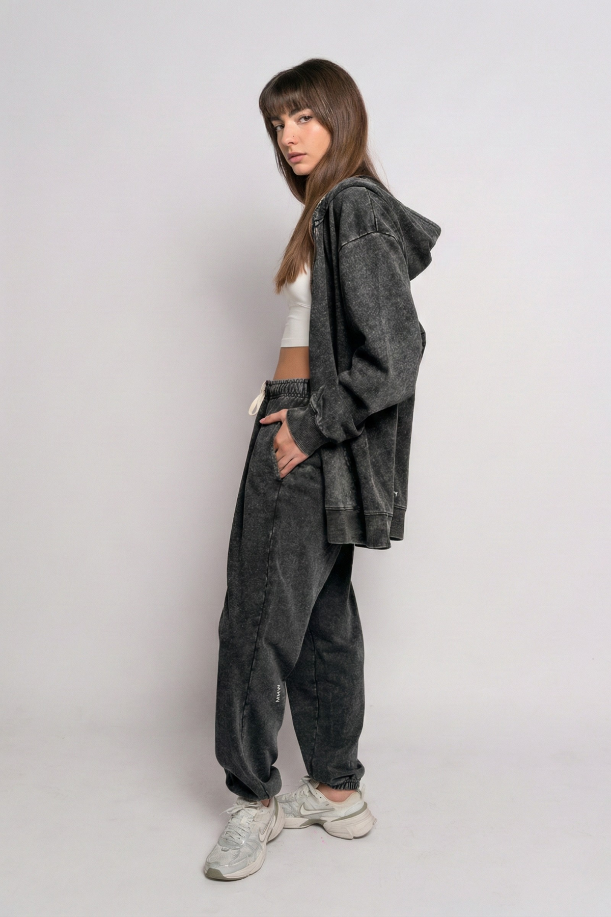 OAMY Soft Lounge Zip Set in Black