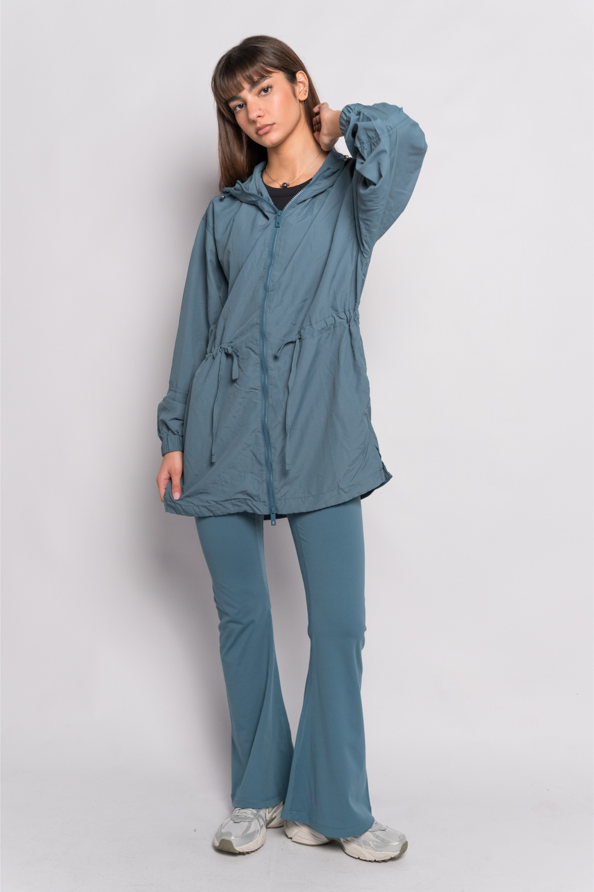 OAMY Relaxed Zip Jacket in Petrol