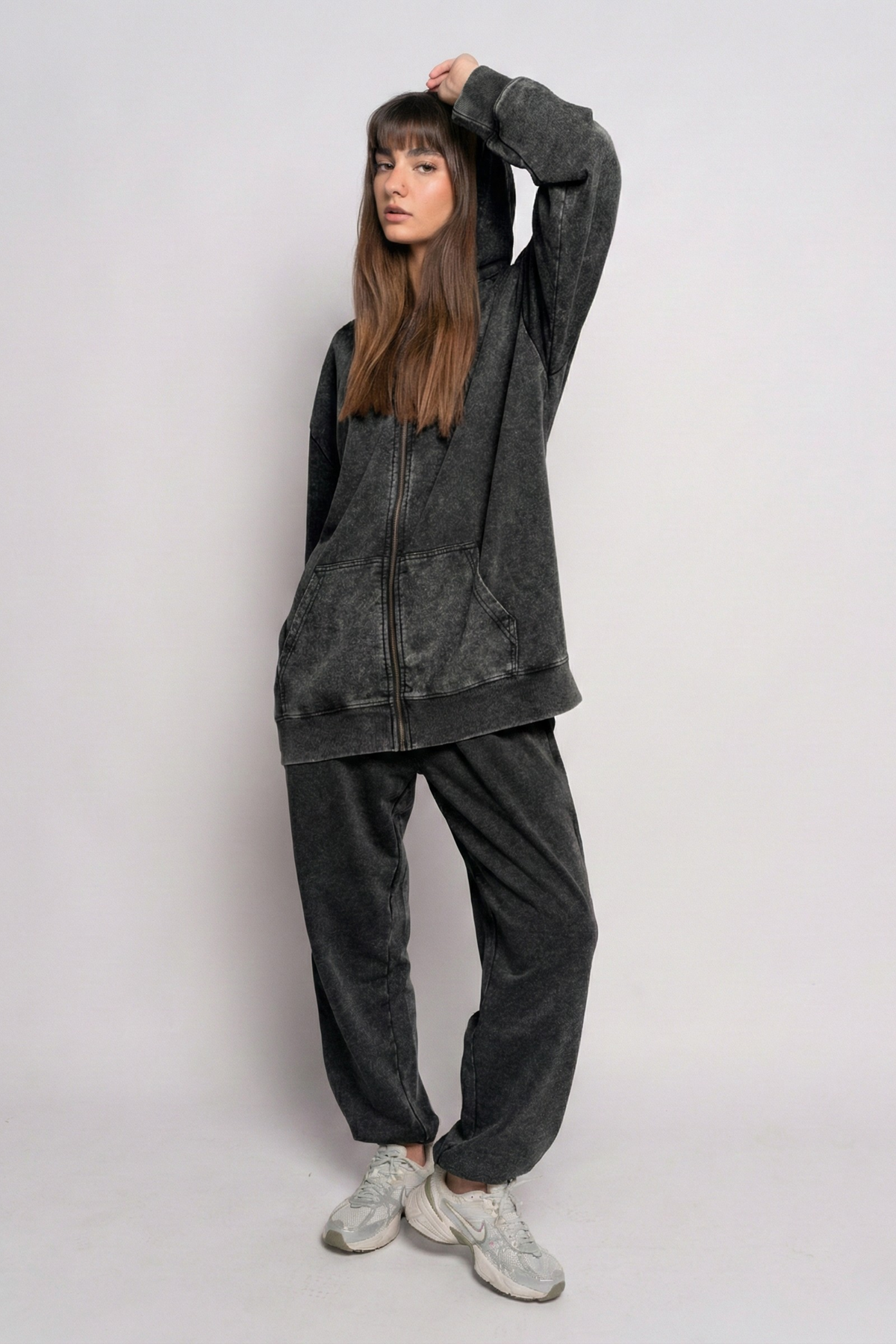 OAMY Soft Lounge Zip Set in Black