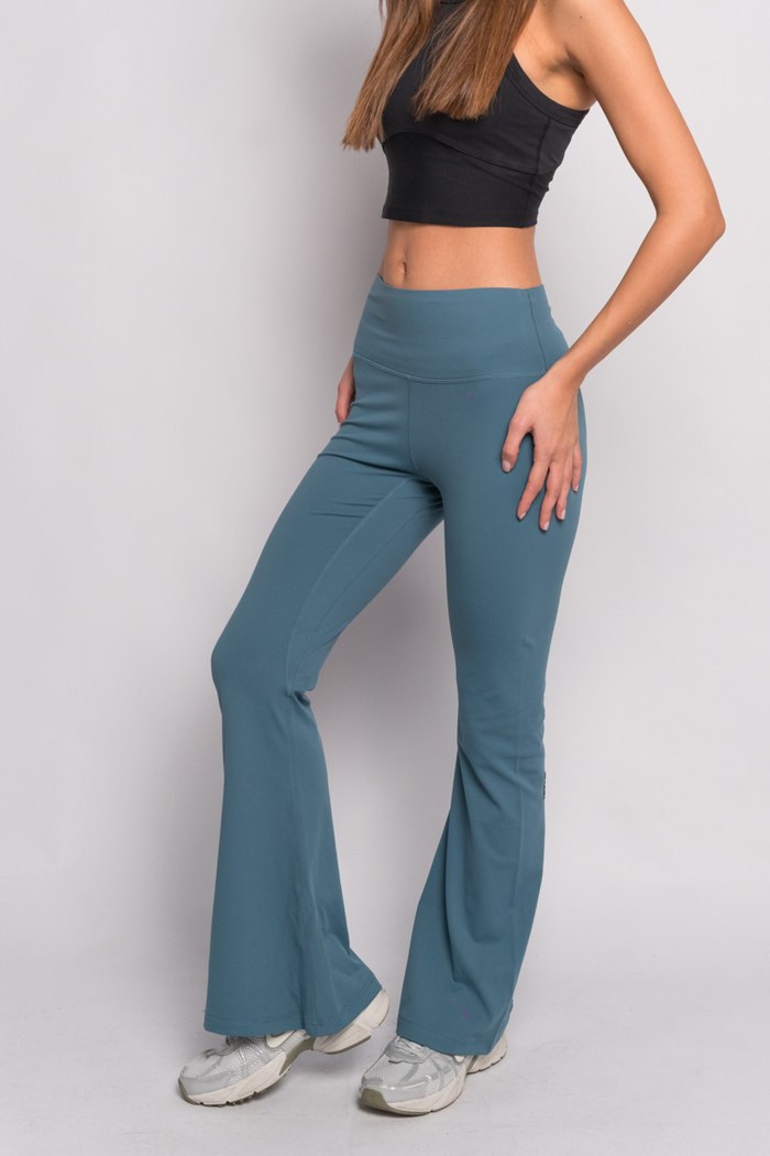 OAMY Soft Skin Flared Pant in Petrol