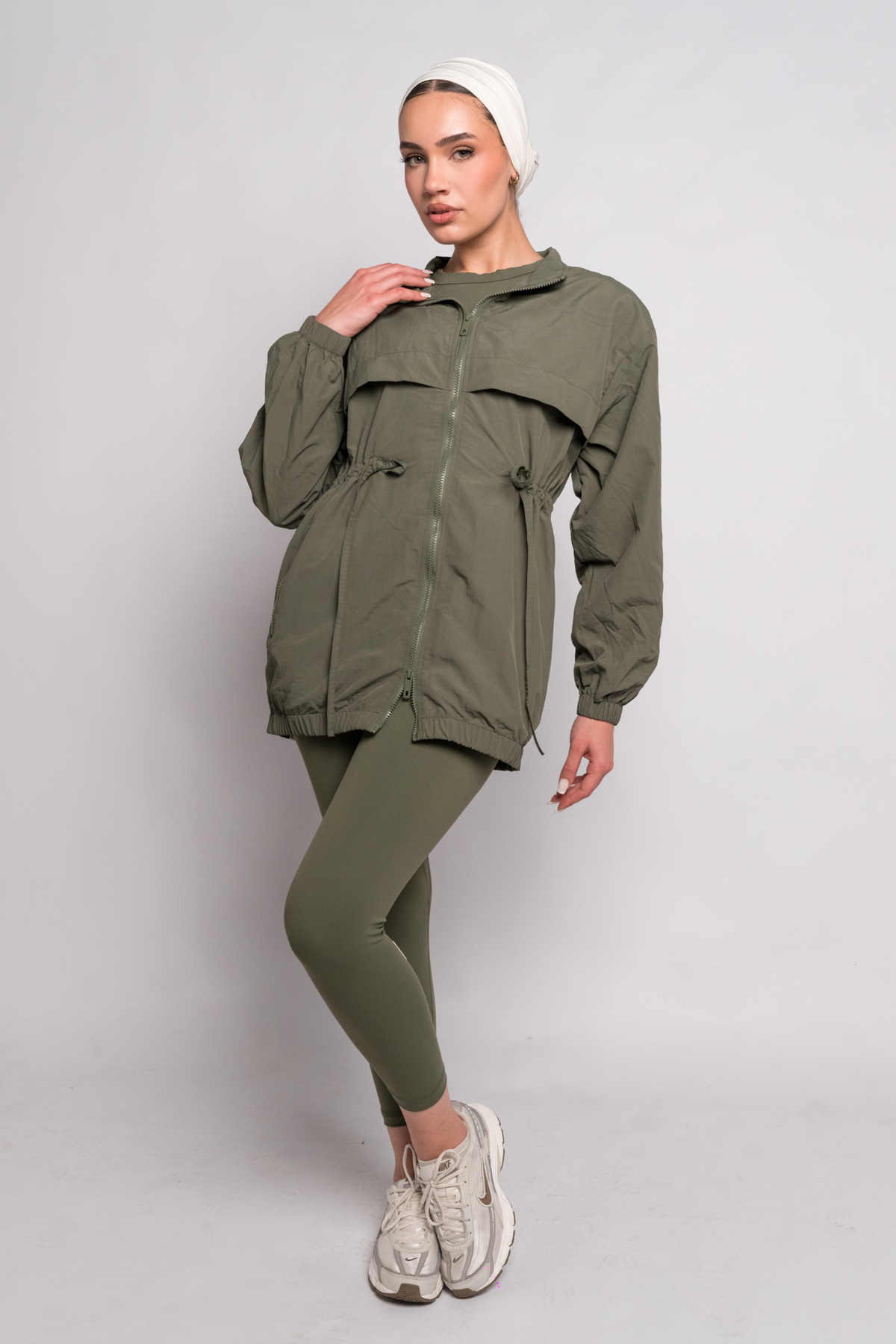 OAMY Utility Zip Jacket in Olive