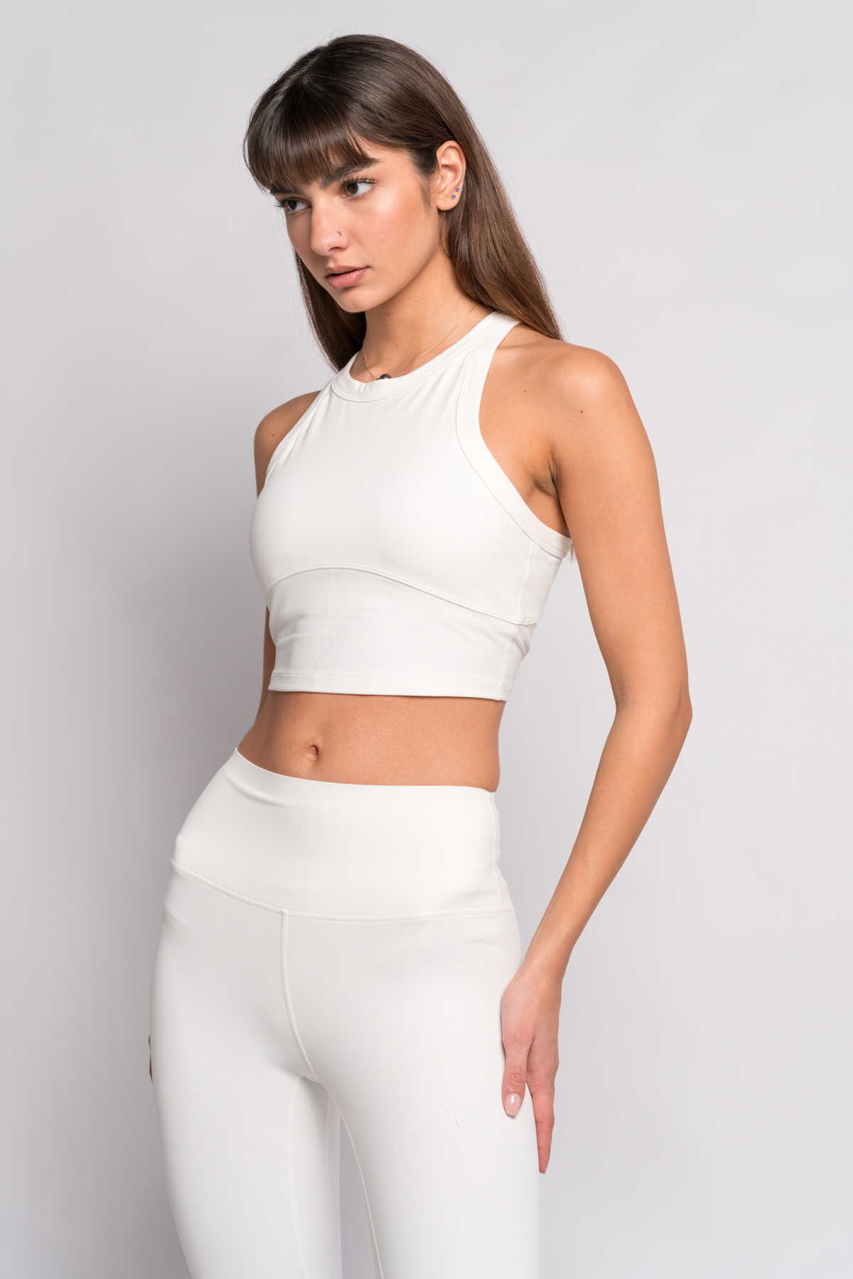 OAMY Soft-Skin Padded Crop in White