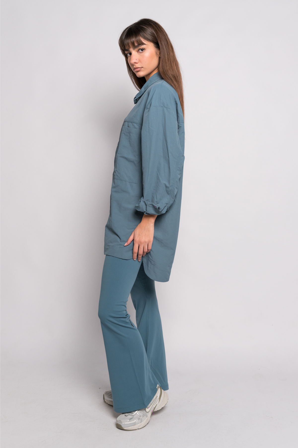 OAMY Oversized Shacket in Petrol