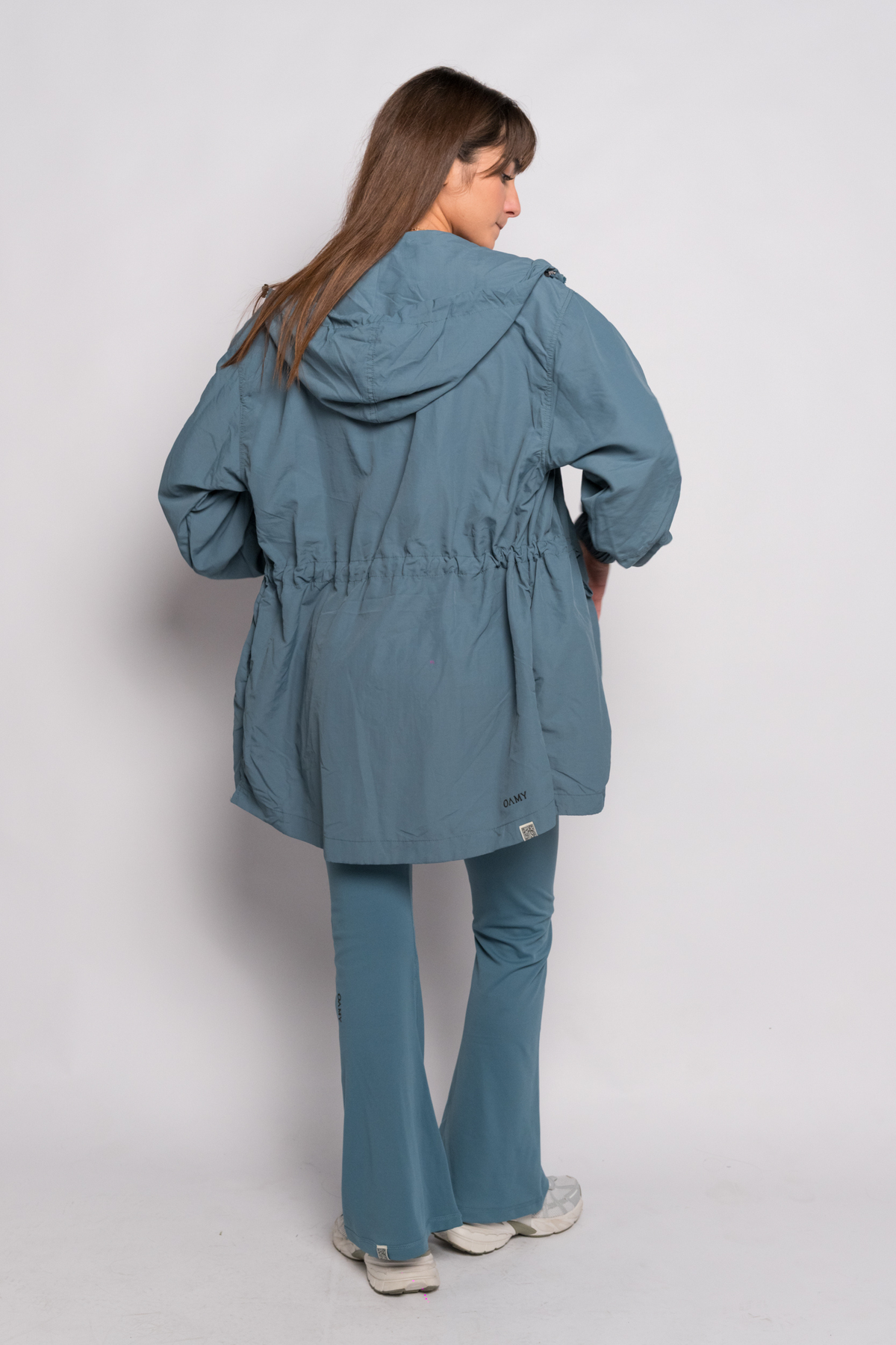 OAMY Relaxed Zip Jacket in Petrol