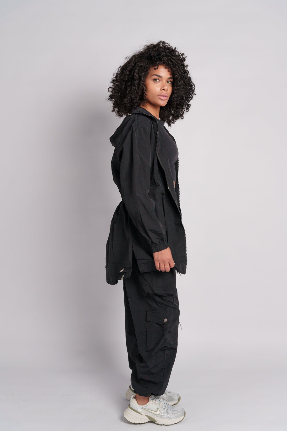 OAMY Relaxed Zip Jacket in Black