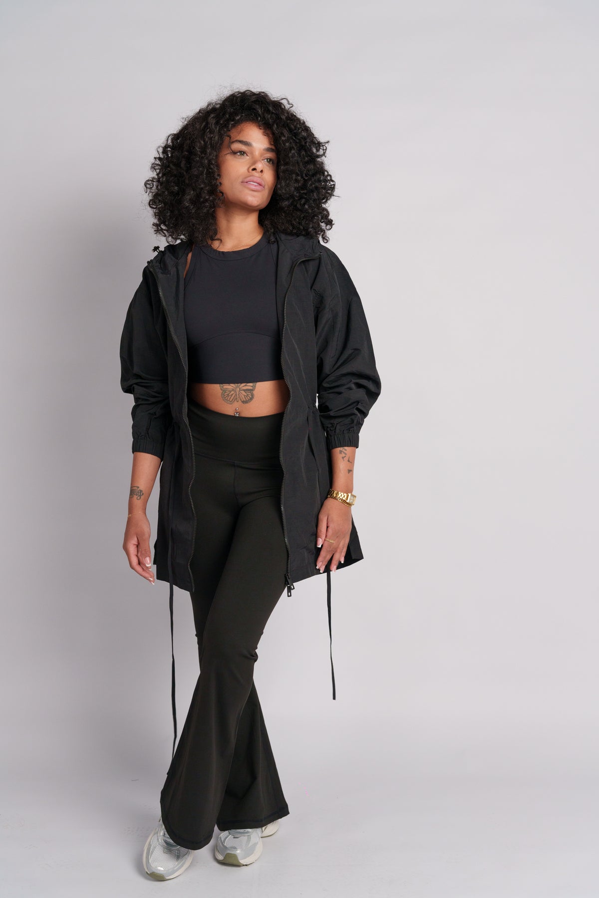 OAMY Relaxed Zip Jacket in Black
