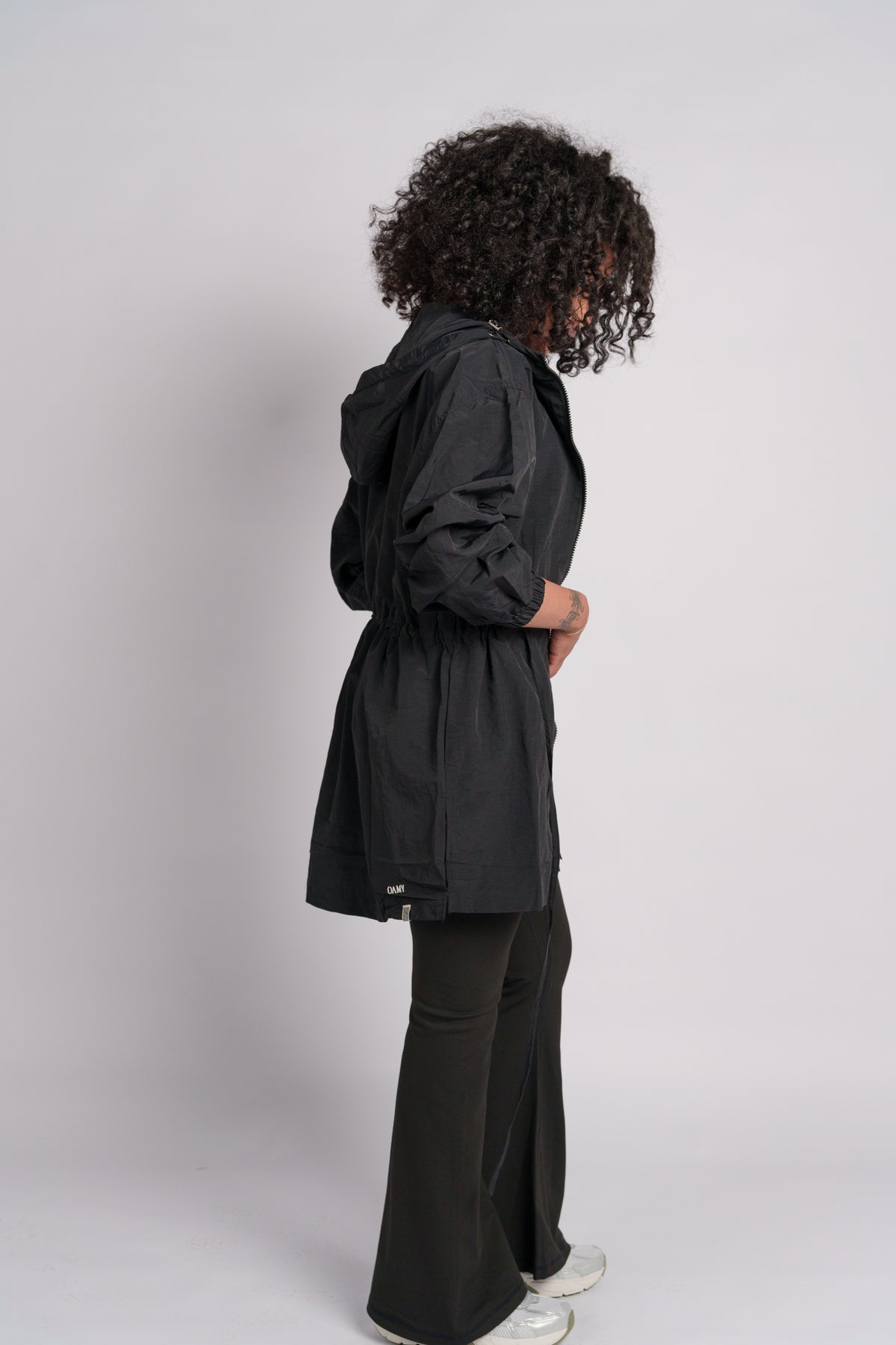 OAMY Relaxed Zip Jacket in Black