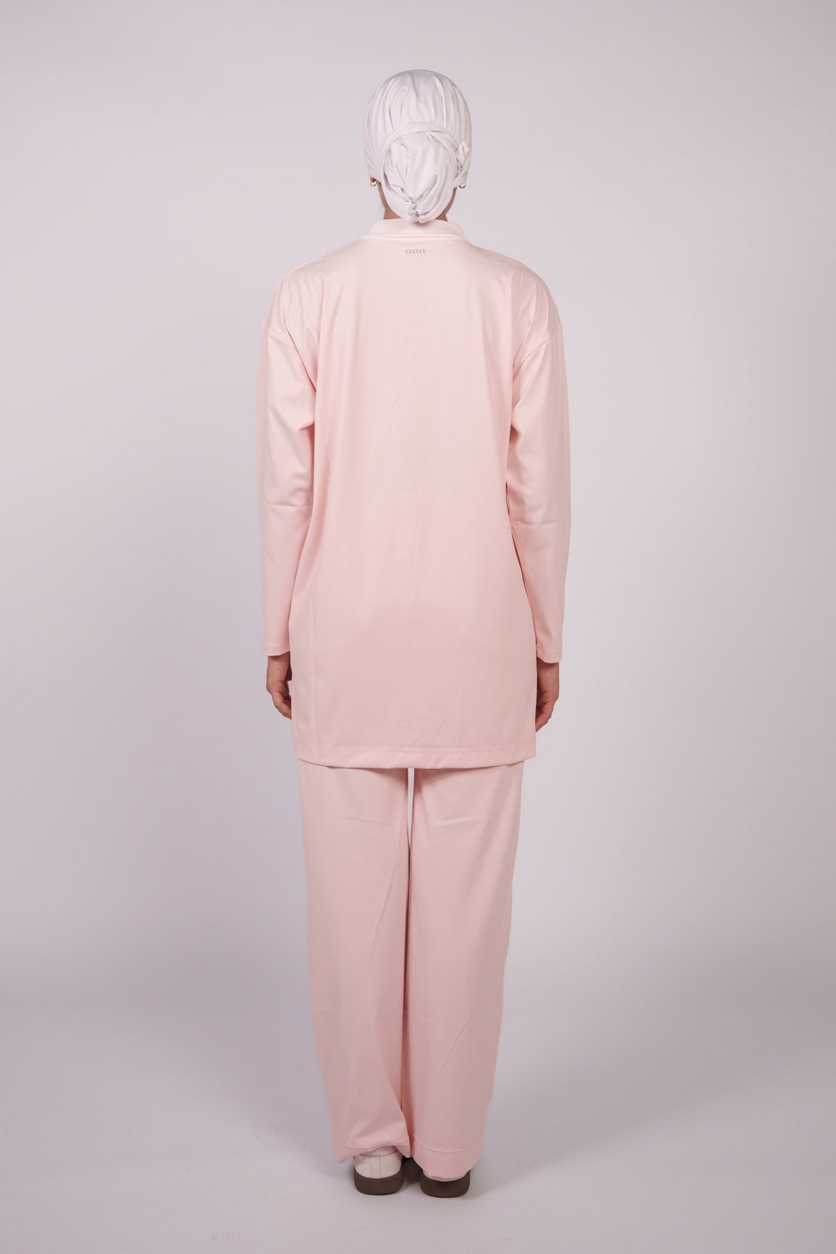 OAMY Oversized Long Yoga Sleeve Top in Powder Pink