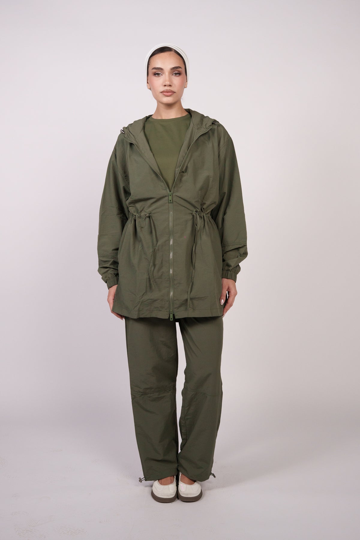 OAMY Relaxed Zip Jacket in Olive