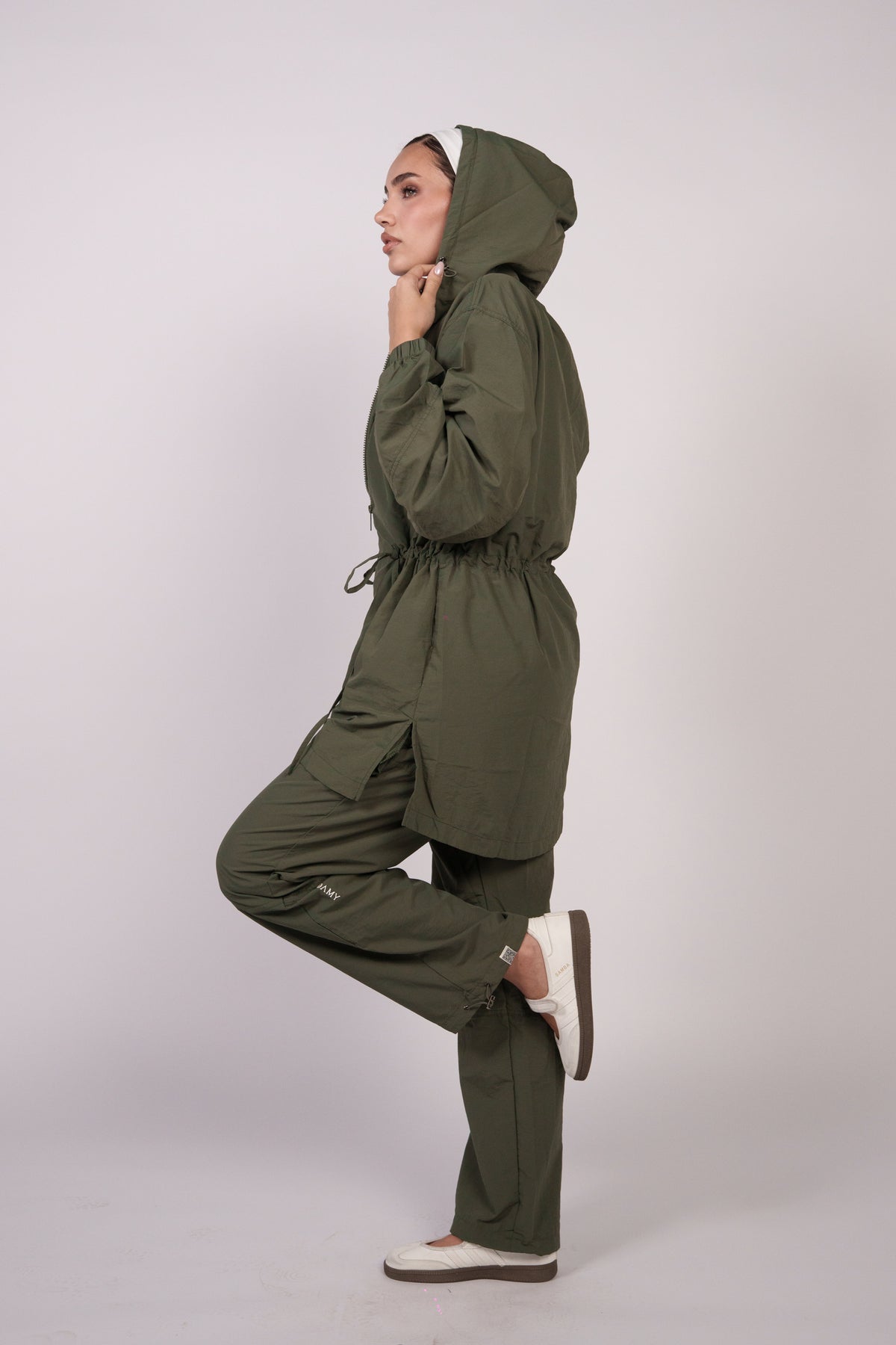 OAMY Relaxed Zip Jacket in Olive