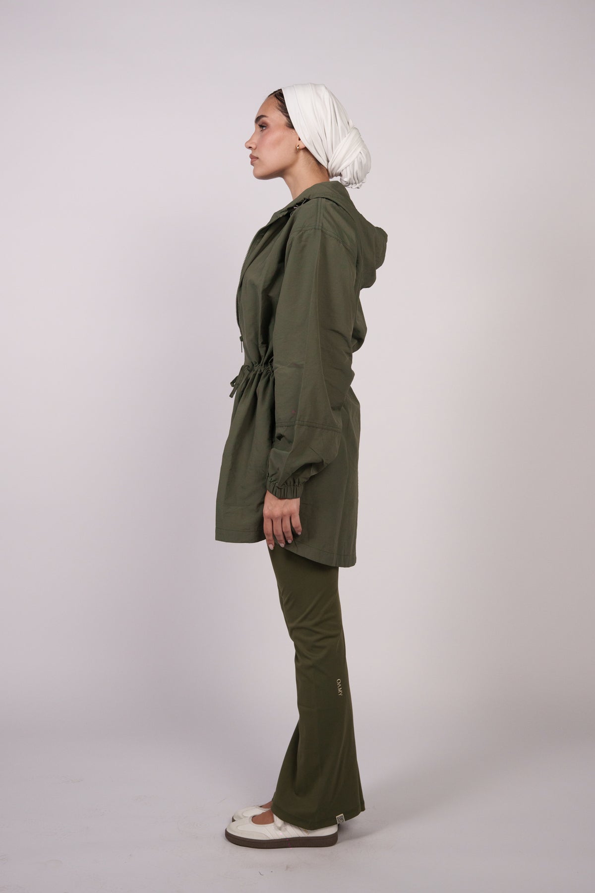 OAMY Relaxed Zip Jacket in Olive