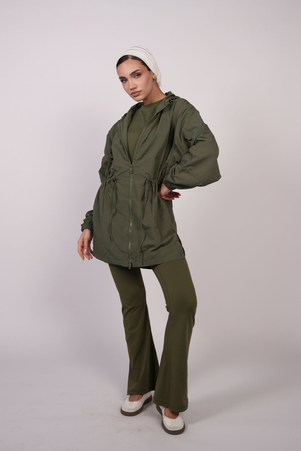 OAMY Relaxed Zip Jacket in Olive