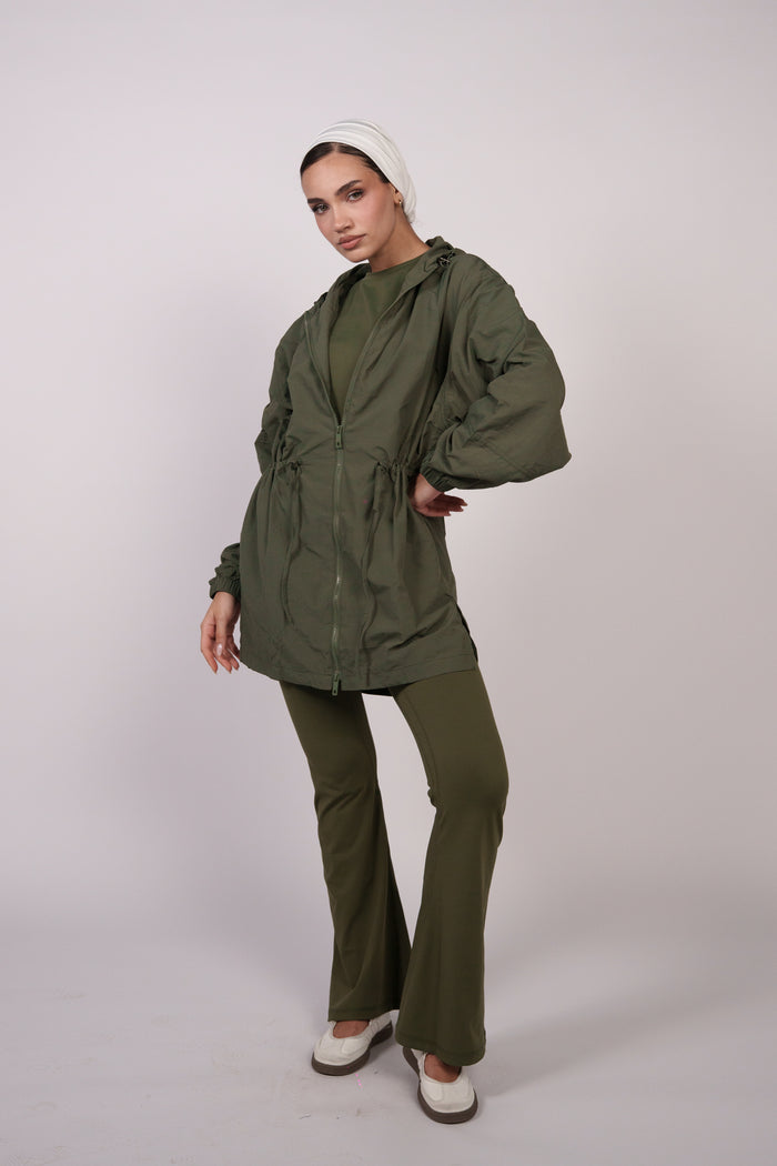 OAMY Relaxed Zip Jacket in Olive