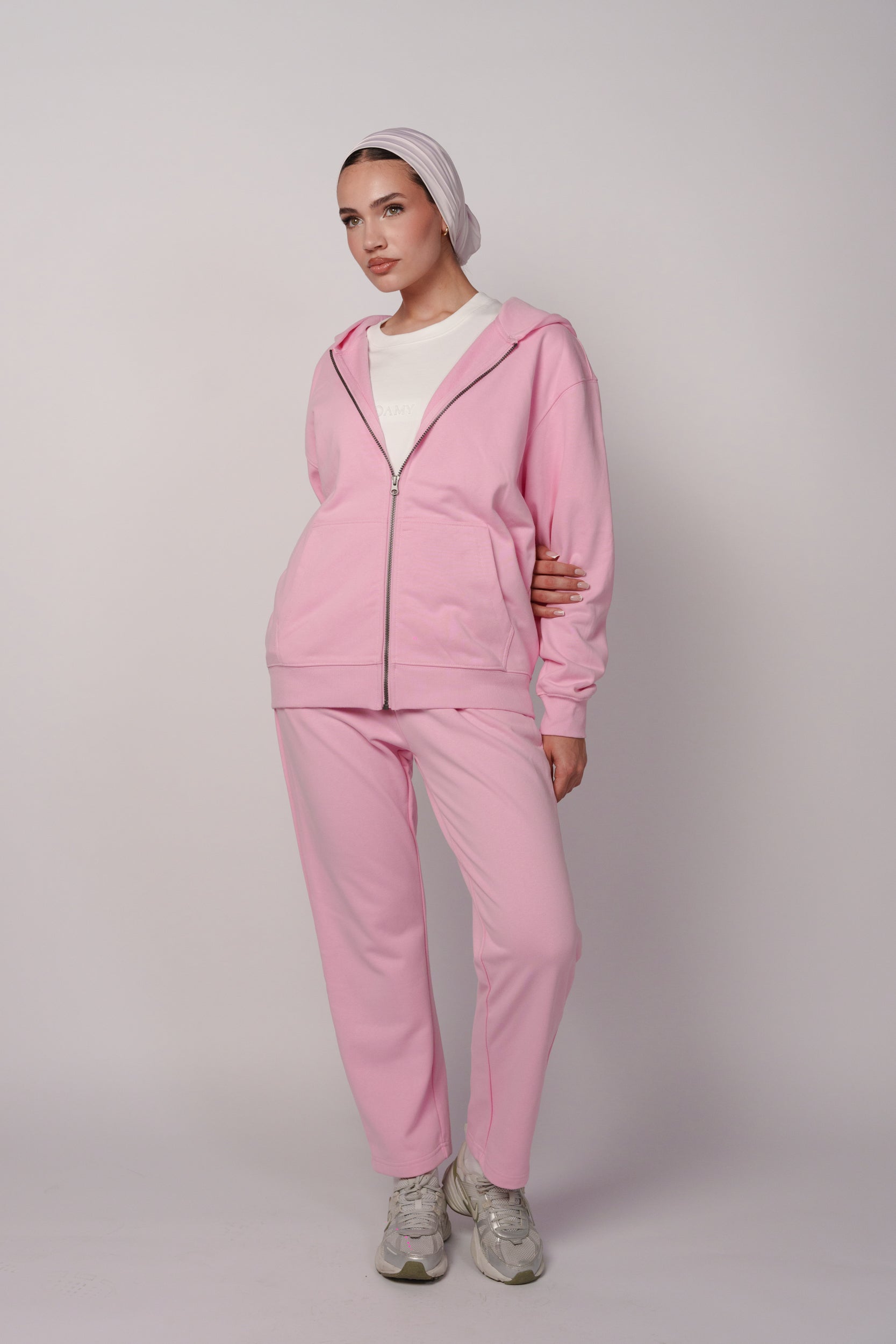 Oversized Zip Hoodie Set