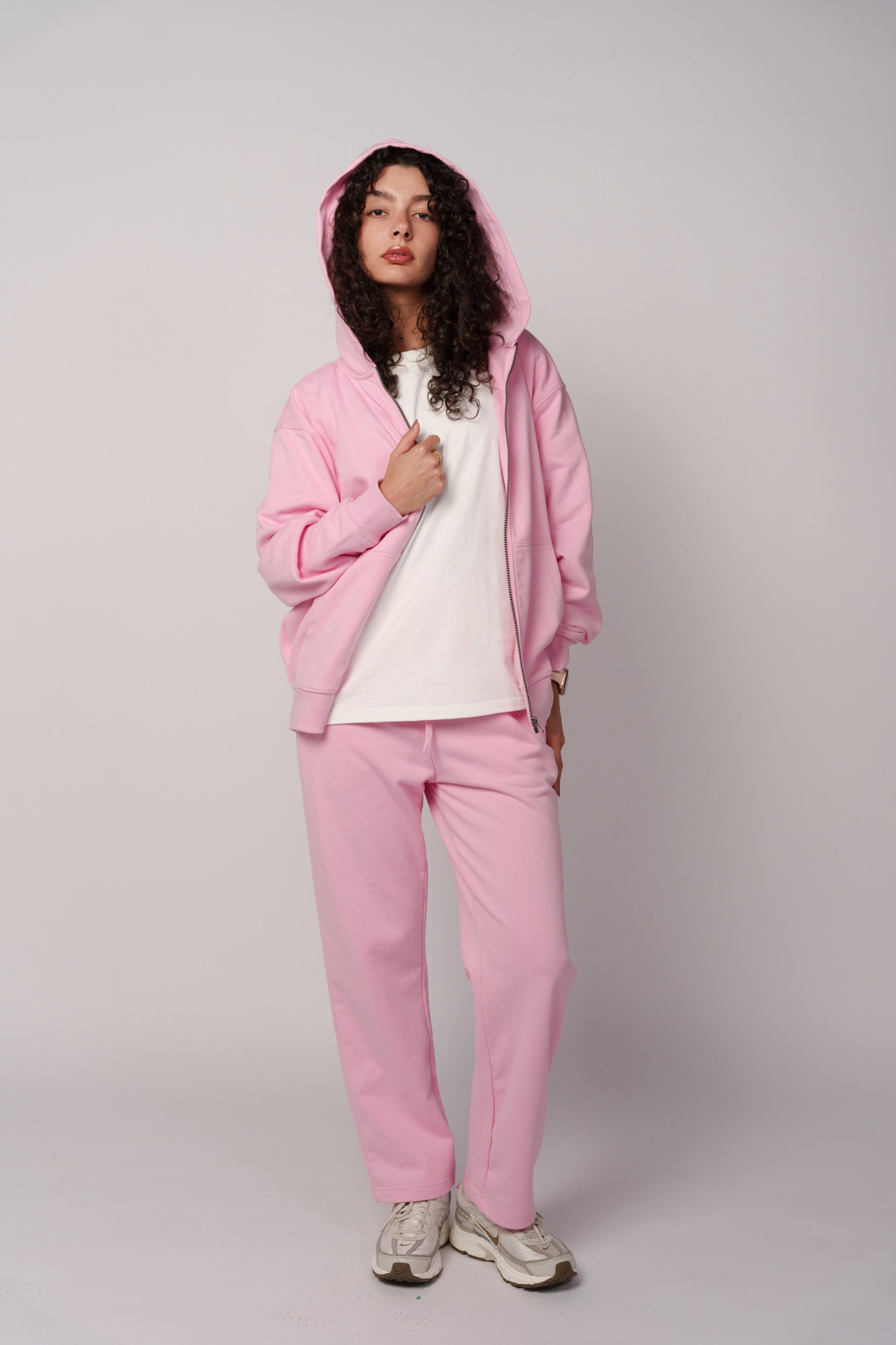 Oversized Zip Hoodie Set