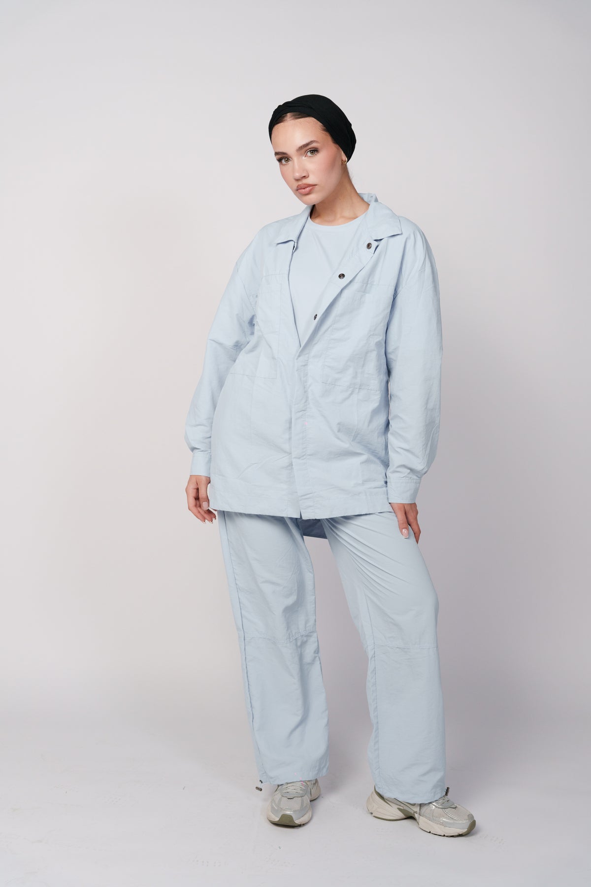 OAMY Adjustable Straight Pant in Baby Blue