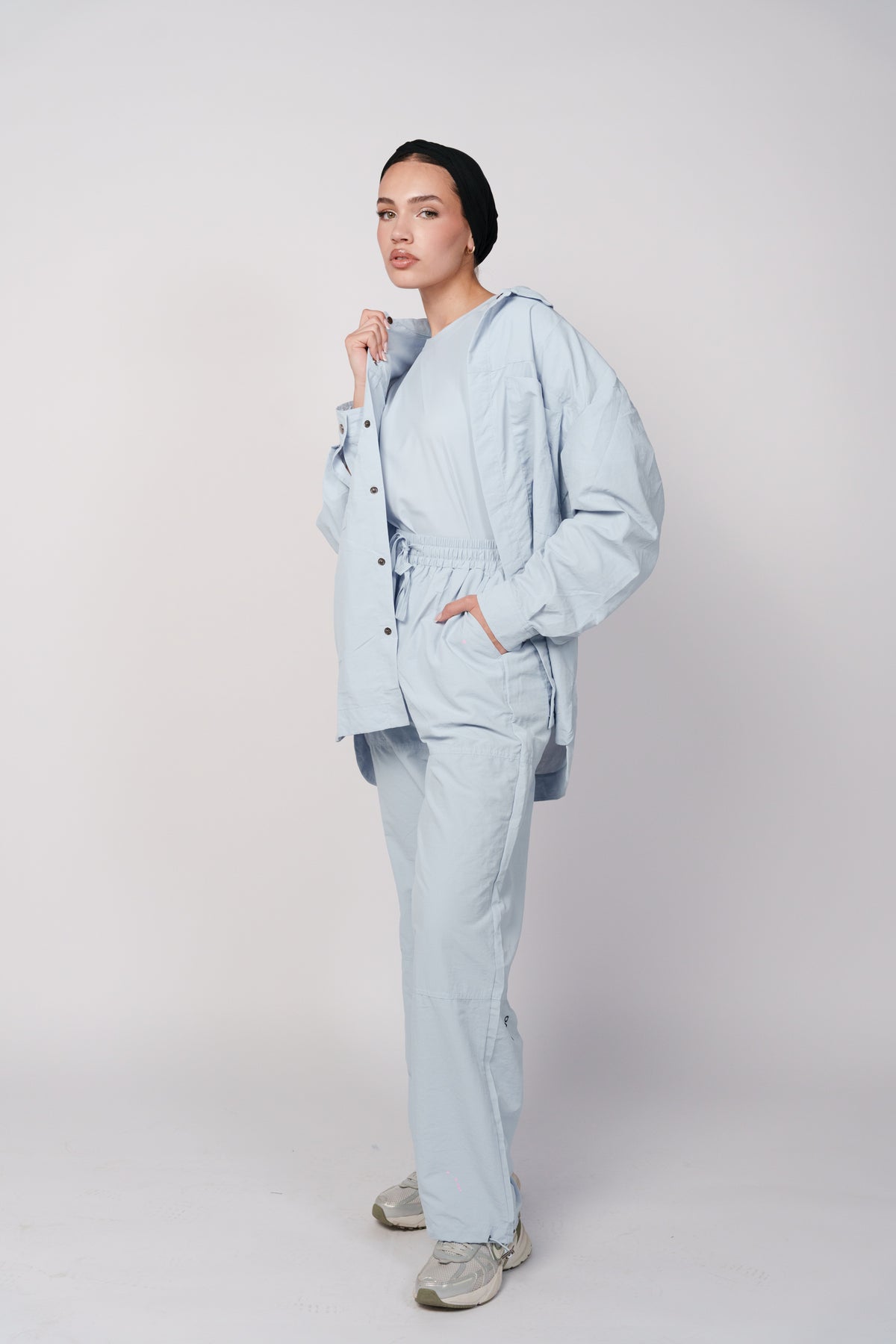 OAMY Adjustable Straight Pant in Baby Blue