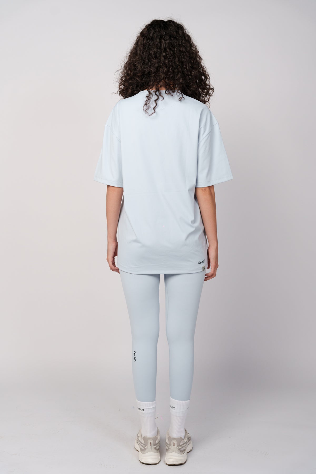 OAMY Oversized Yoga T-Shirt in Baby Blue