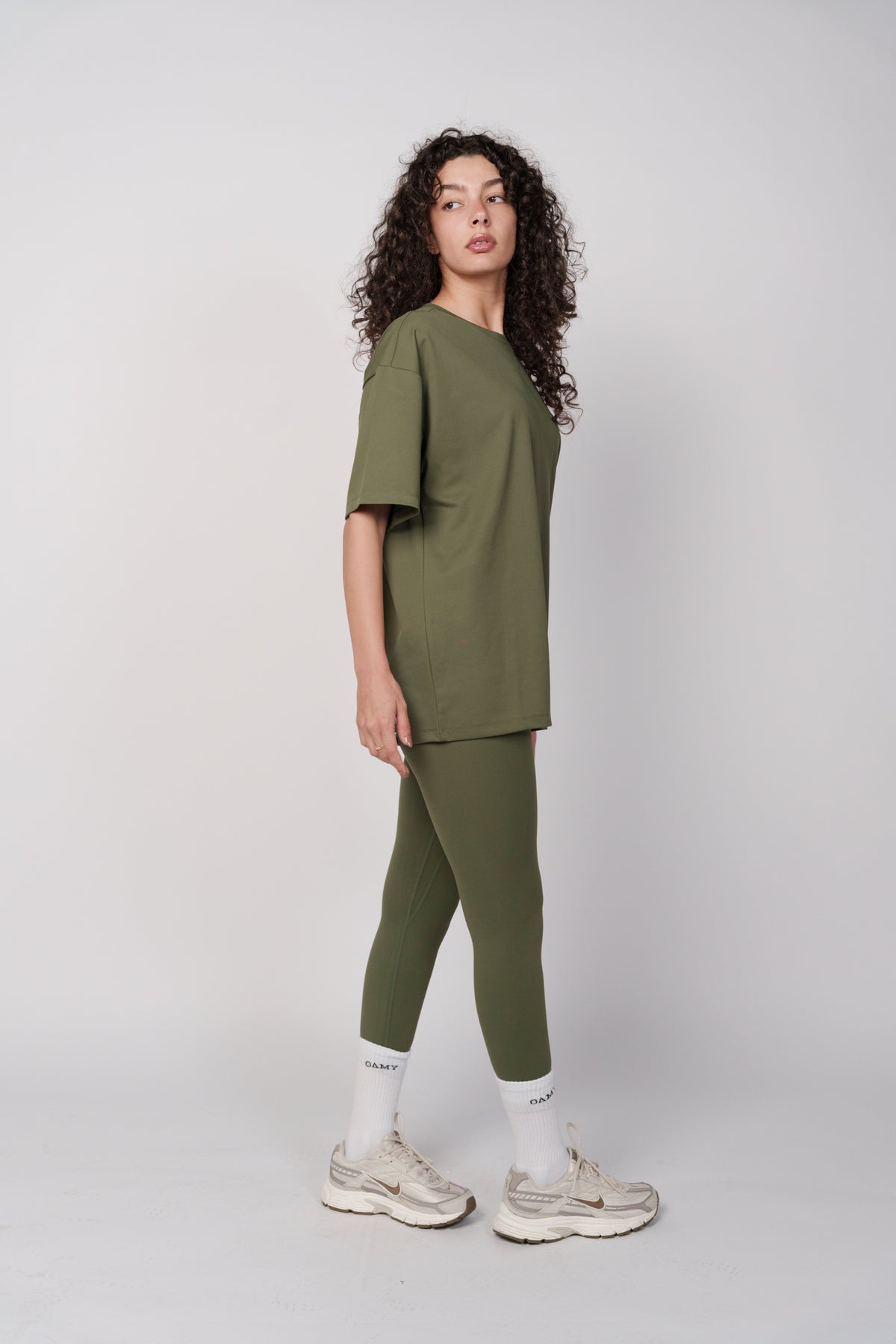 OAMY Oversized Softskin T-Shirt in Olive