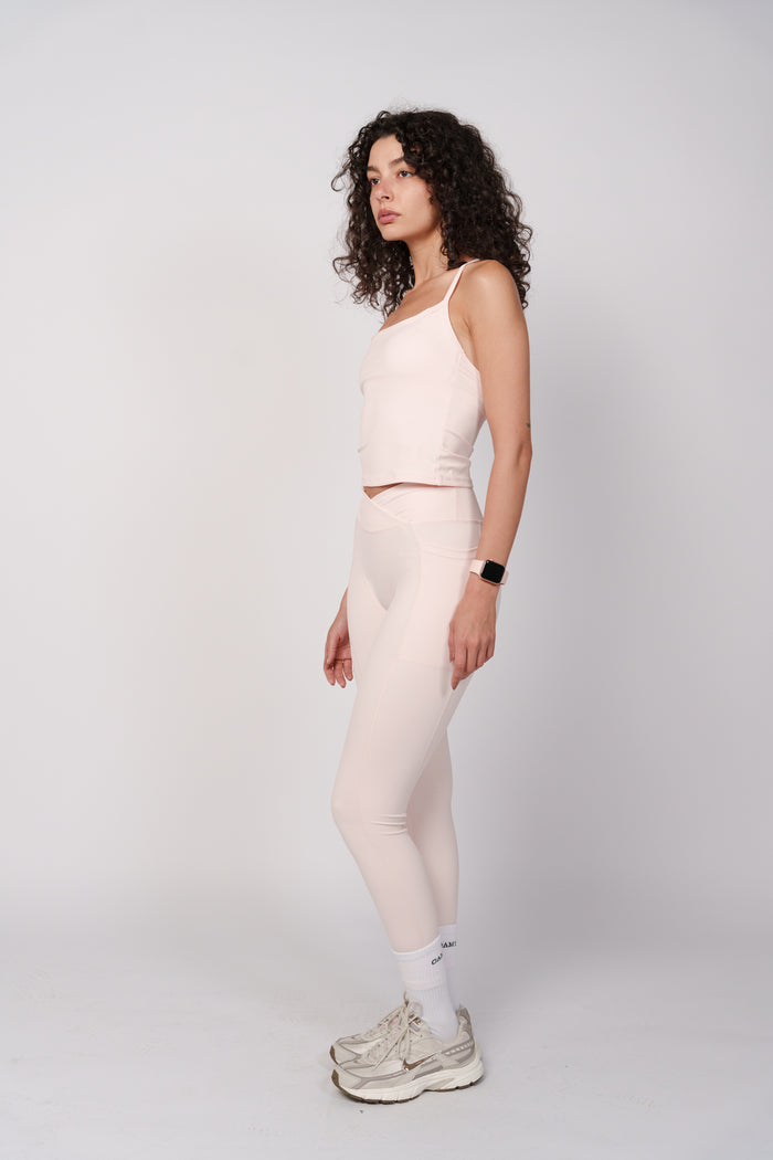 OAMY Soft Wrap Legging in Powder Pink