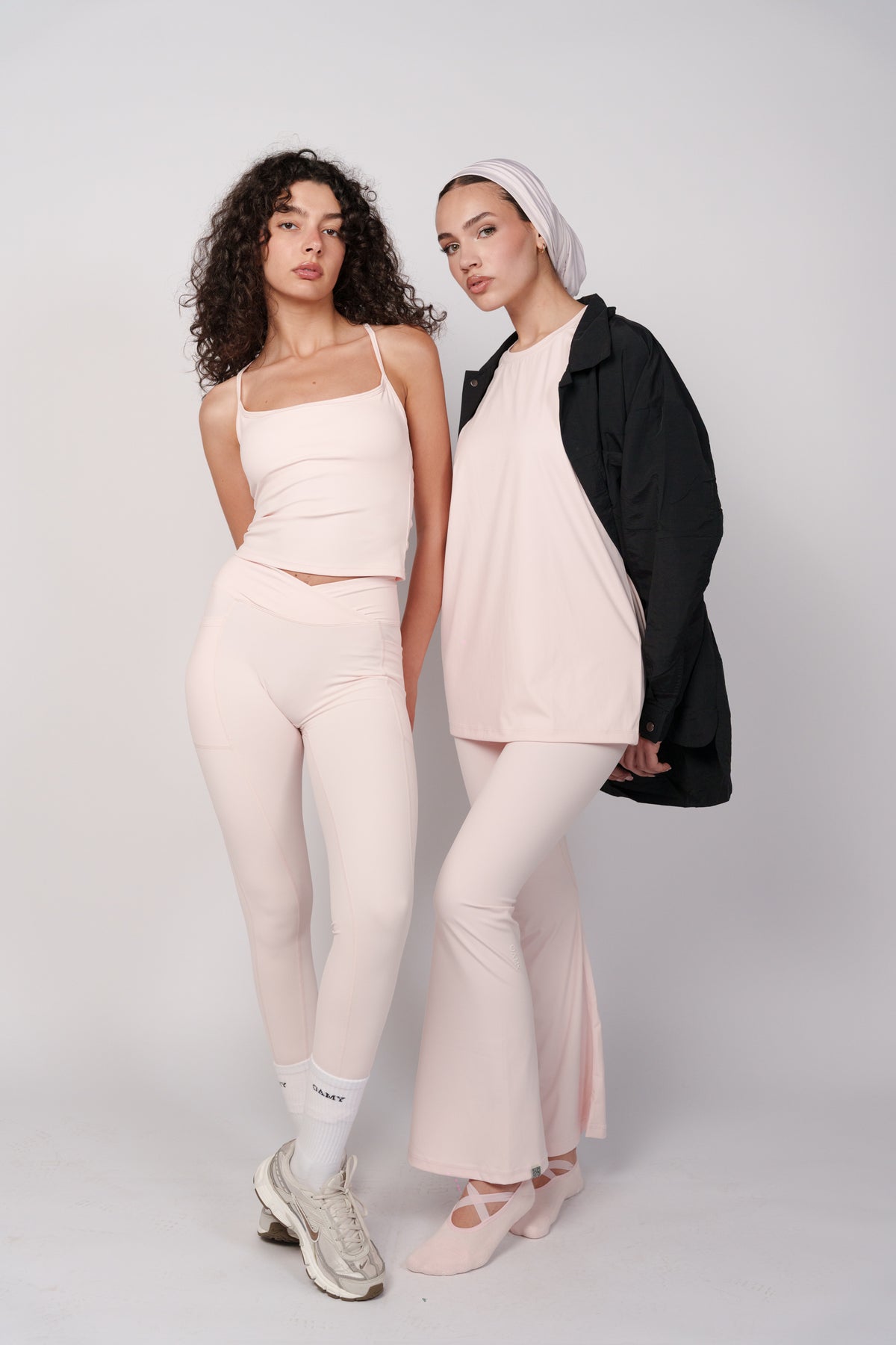 OAMY Yoga Flared Pant in Powder Pink