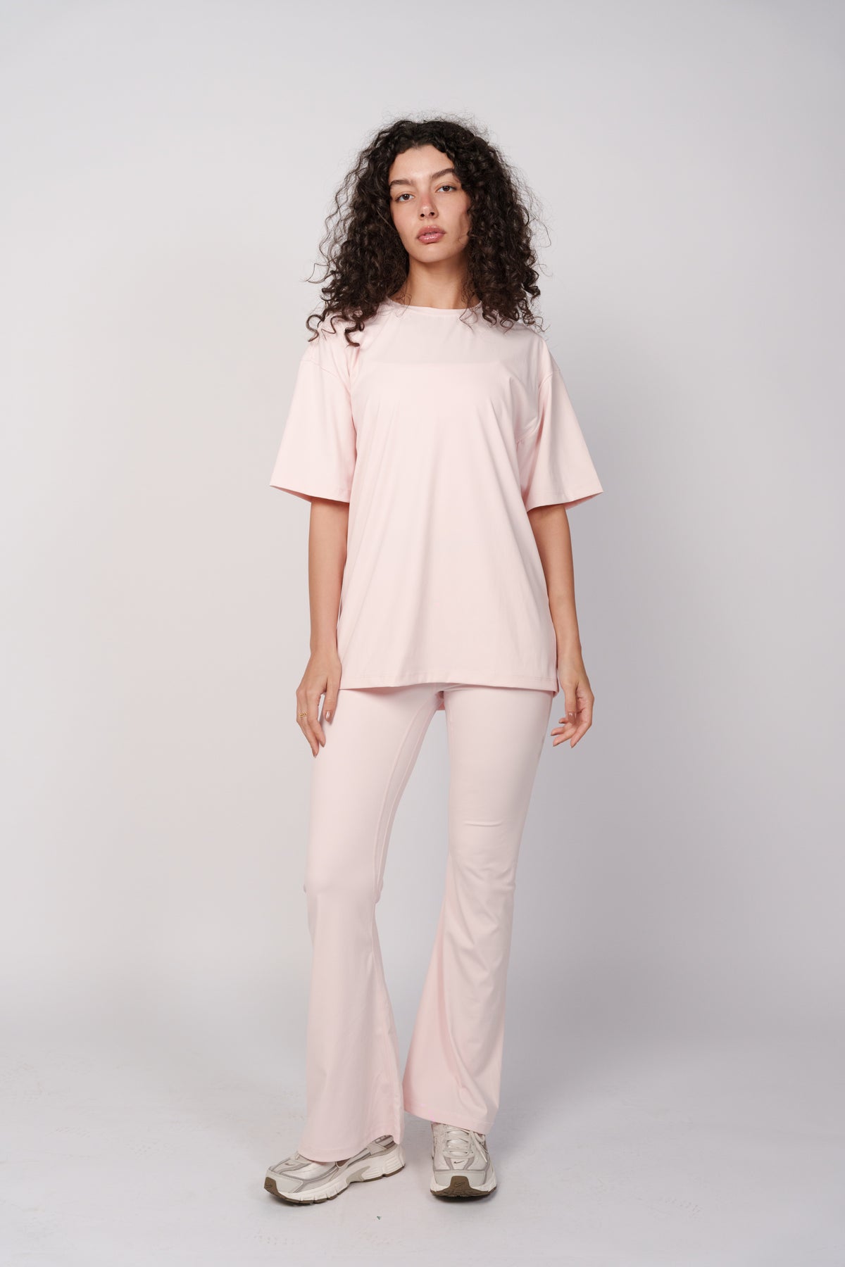 OAMY Yoga Flared Pant in Powder Pink