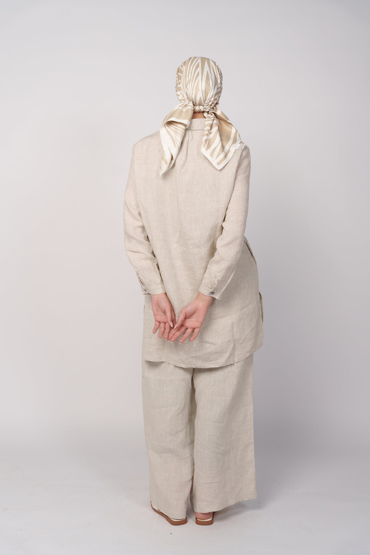 OAMY 100% Linen Relaxed Set — Natural