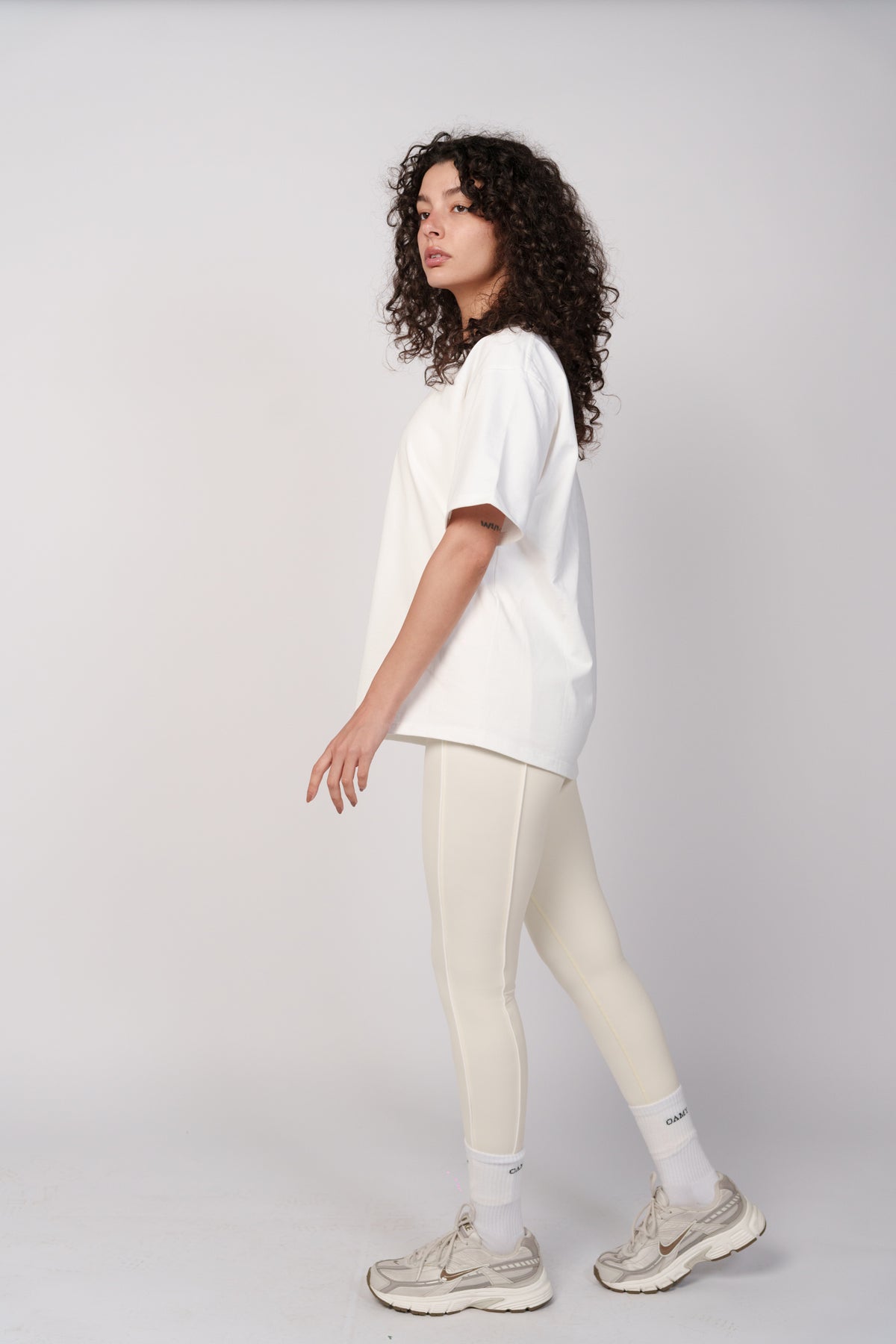 OAMY Contrast Piping Legging in Butter Yellow