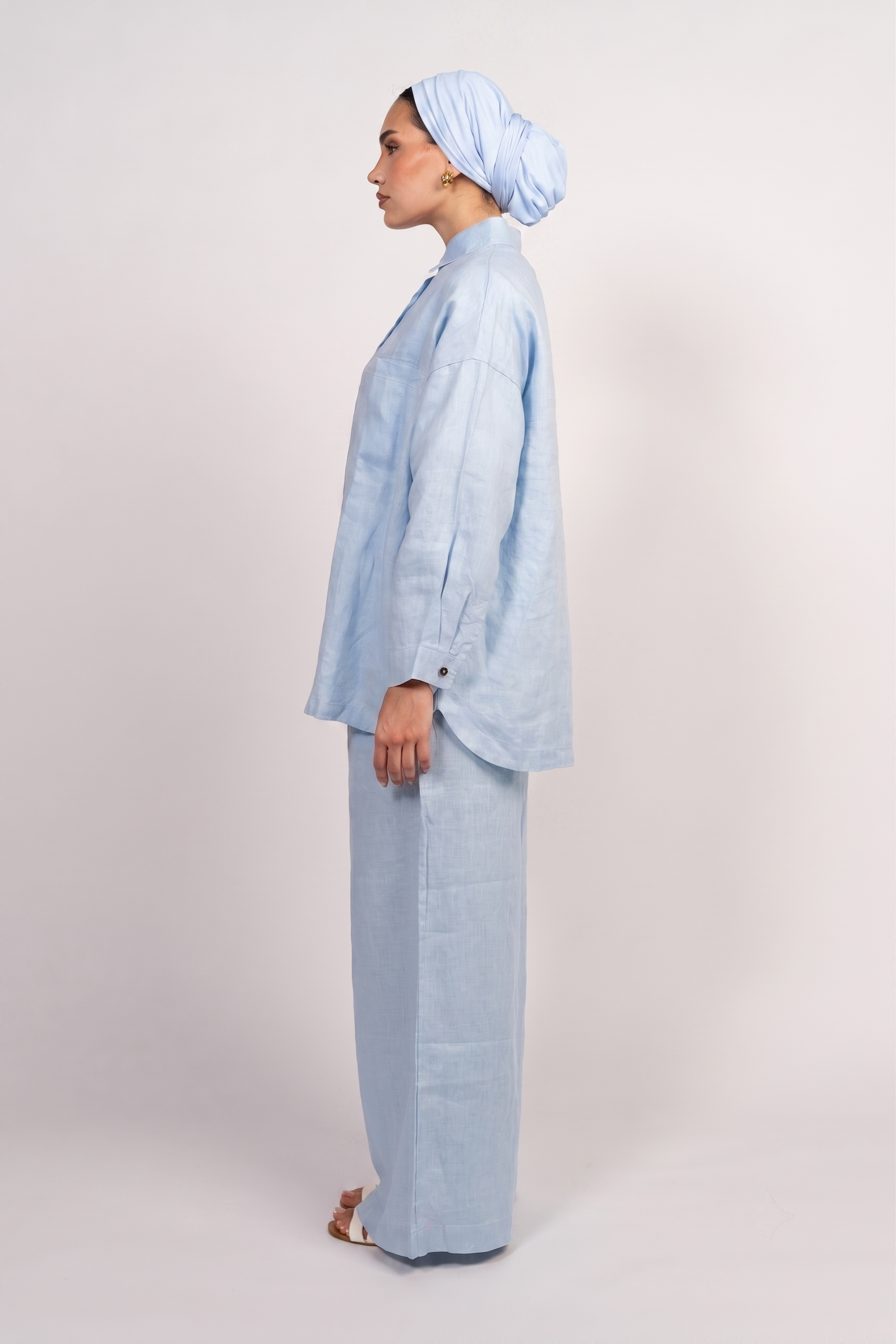 100% Linen Shirt Set