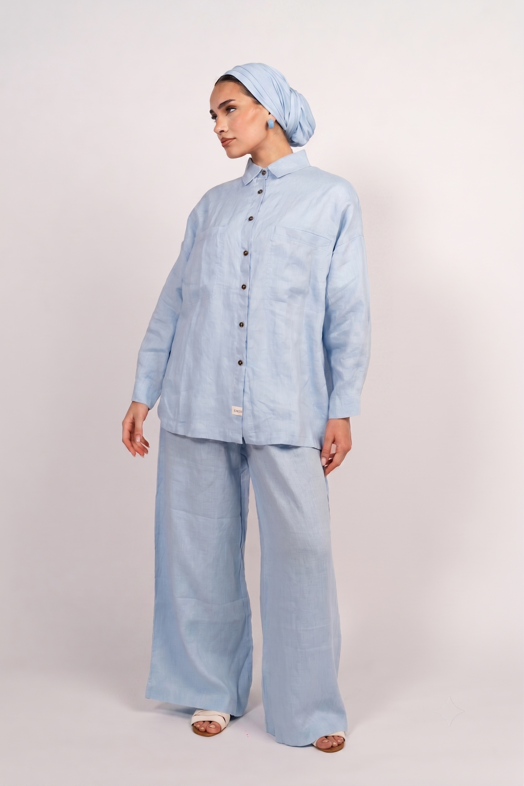 100% Linen Shirt Set