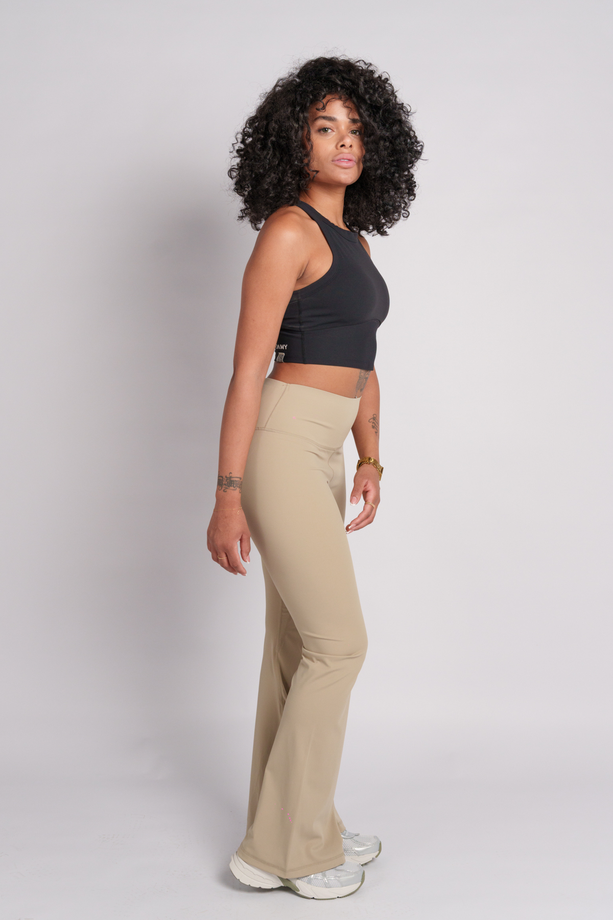 OAMY Soft-Skin Padded Crop in Black