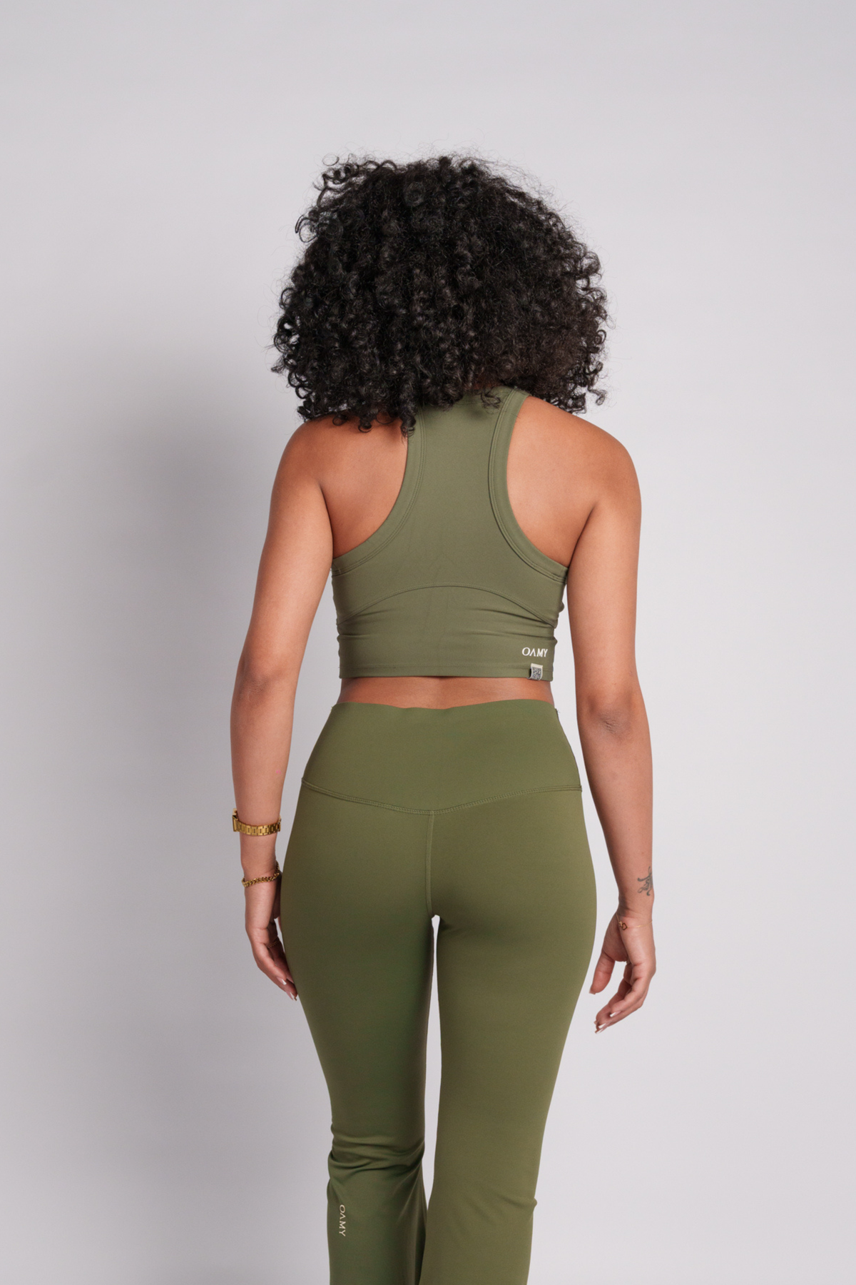 OAMY Soft-Skin Padded Crop in Olive