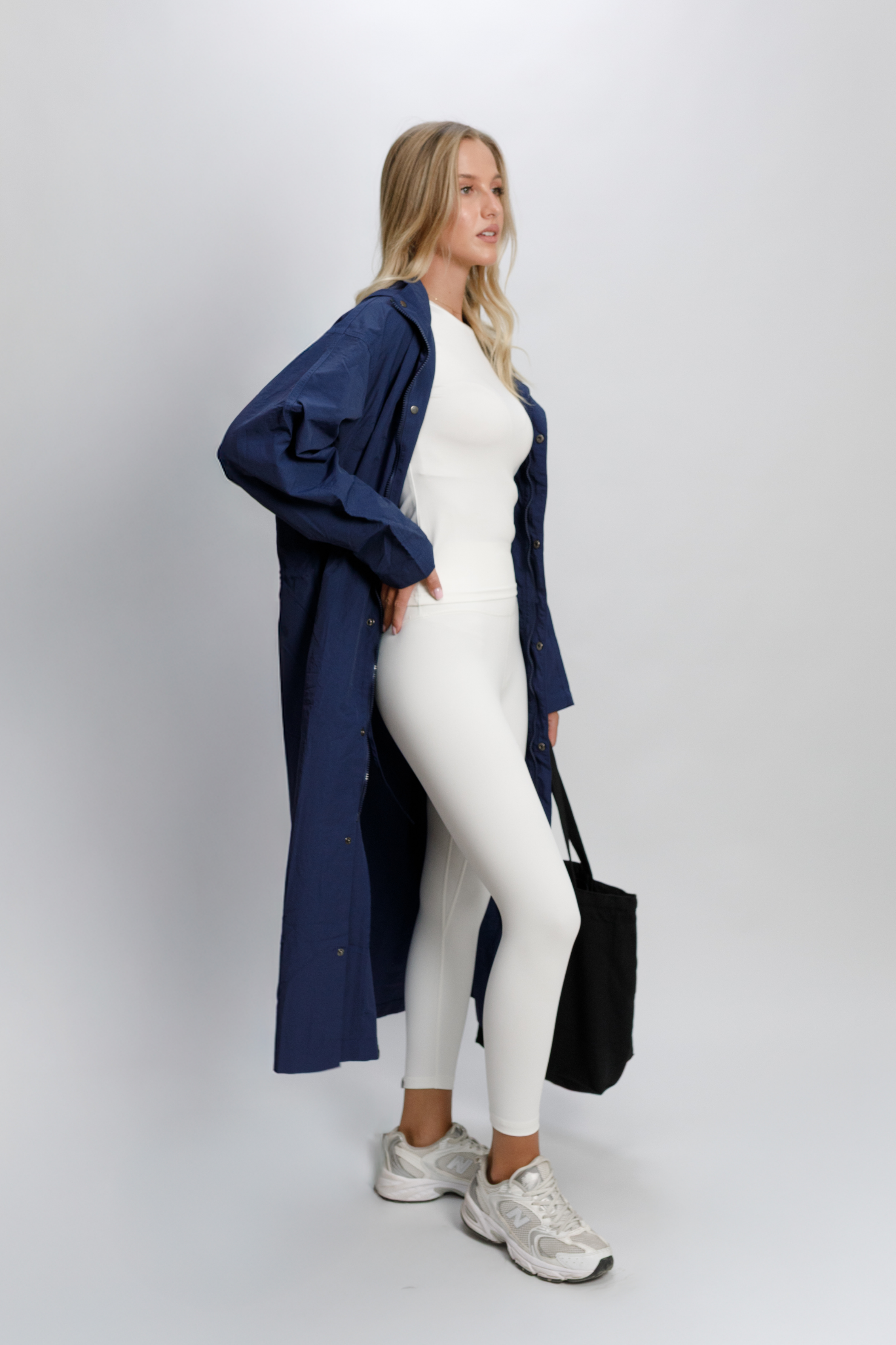 Relaxed Longline Zip Hoodie