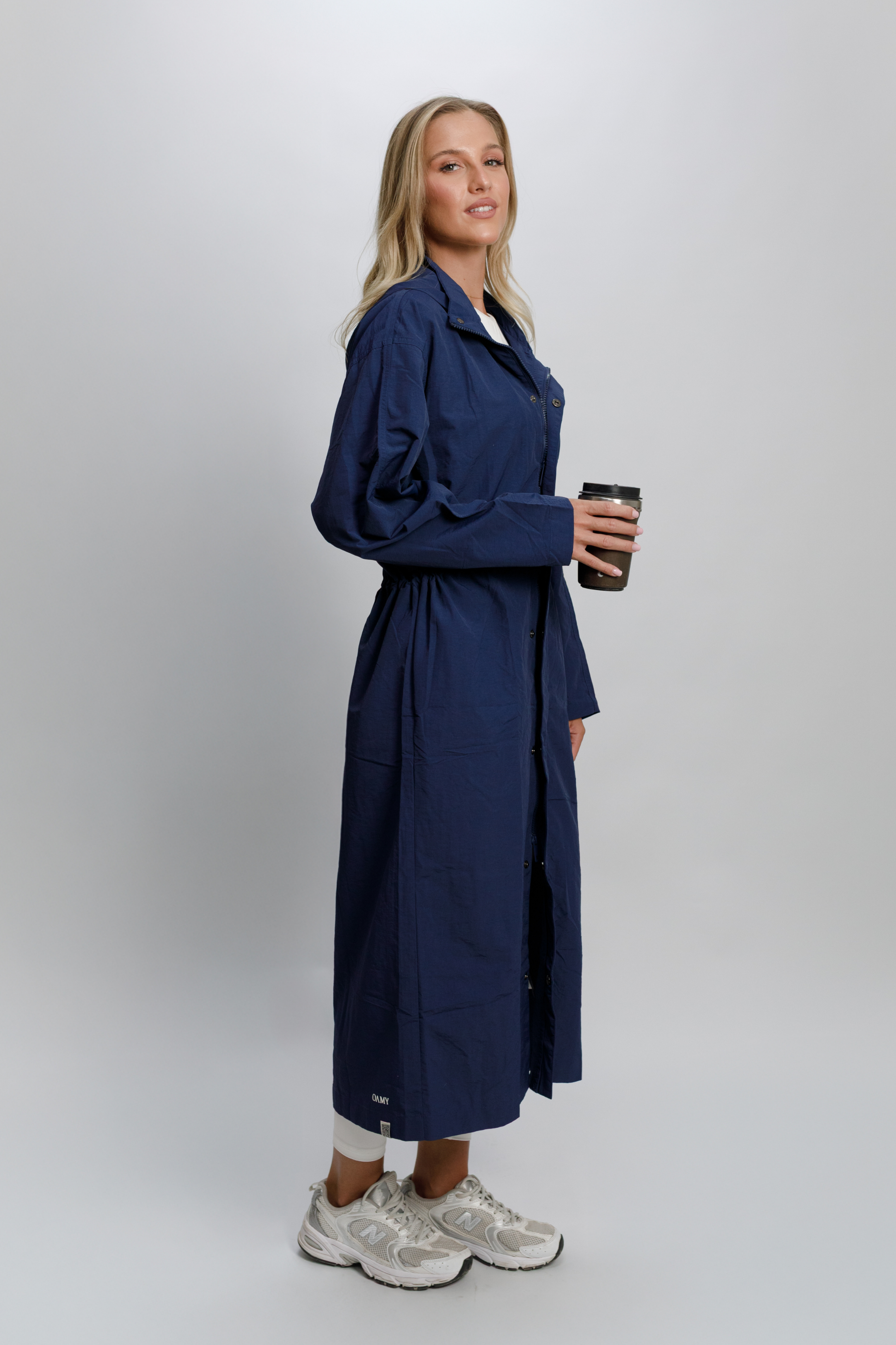 Relaxed Longline Zip Hoodie