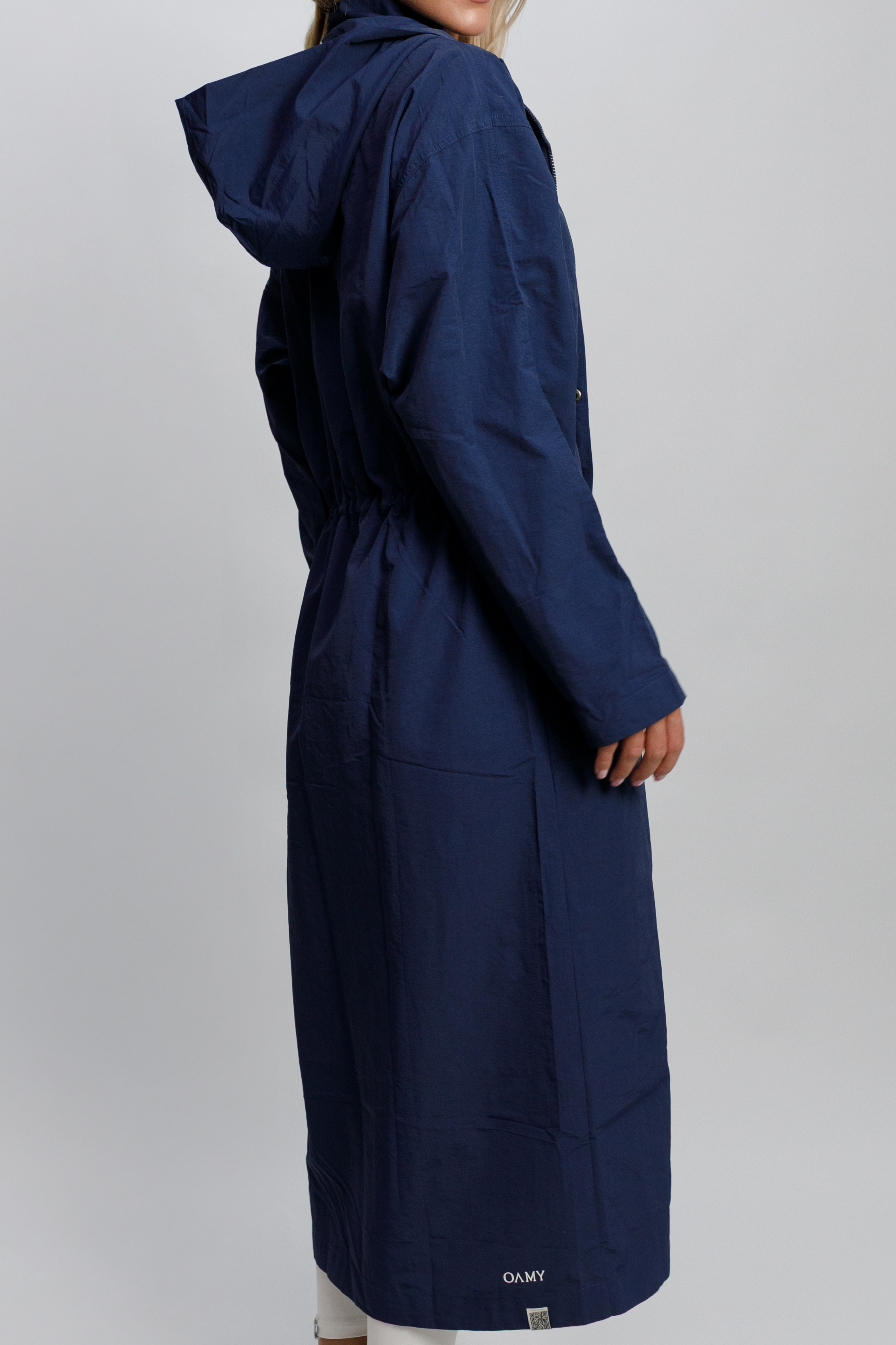 Relaxed Longline Zip Hoodie